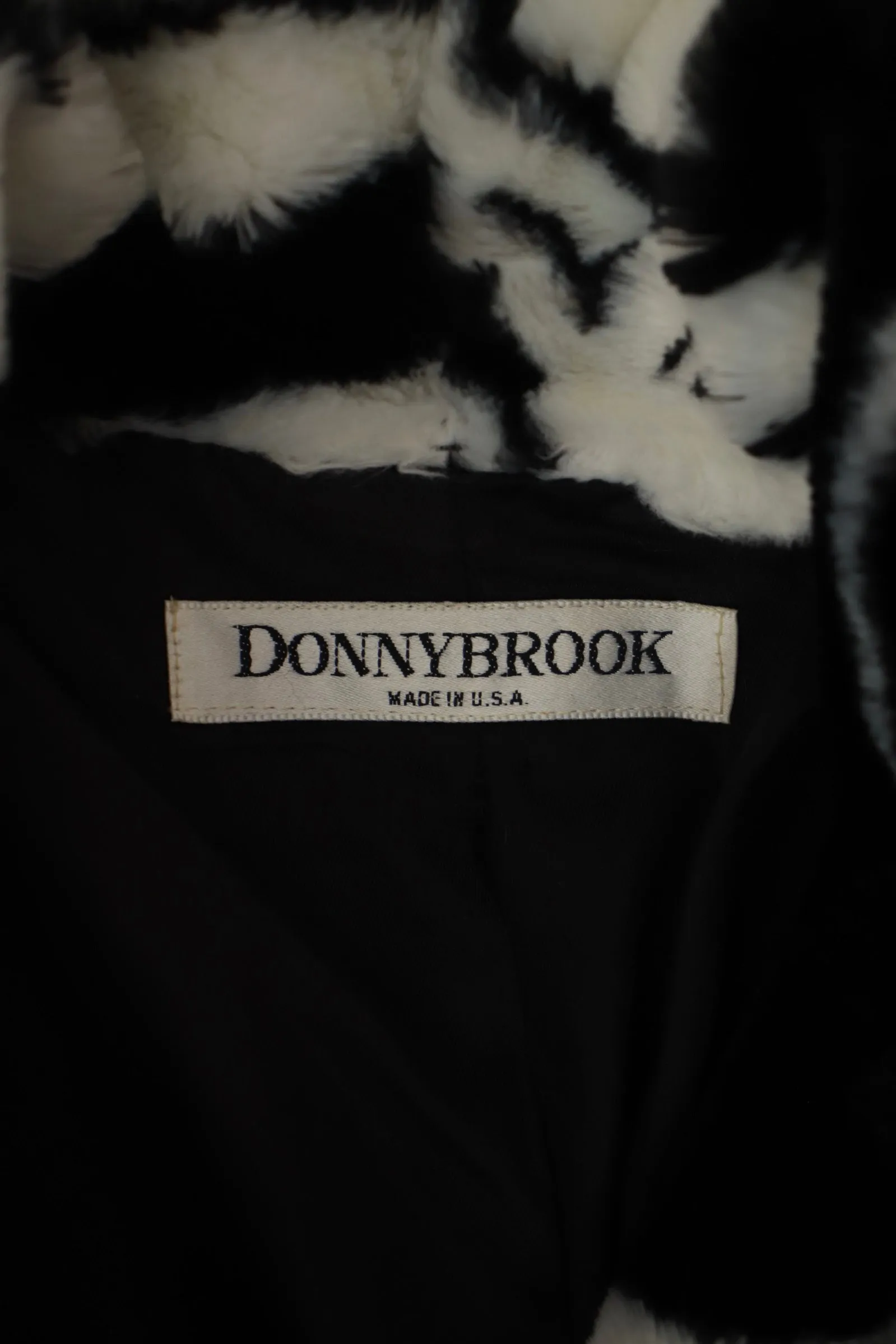 1980s Donnybrook Faces Faux Fur Coat