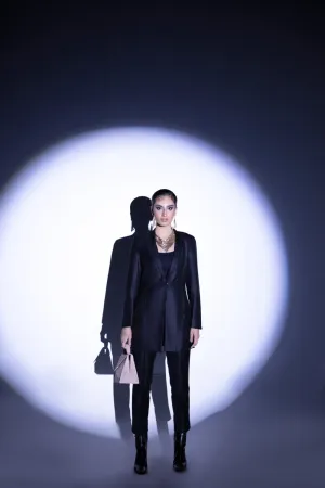 2 PC Stitched | Black Coutry Pent  Coat