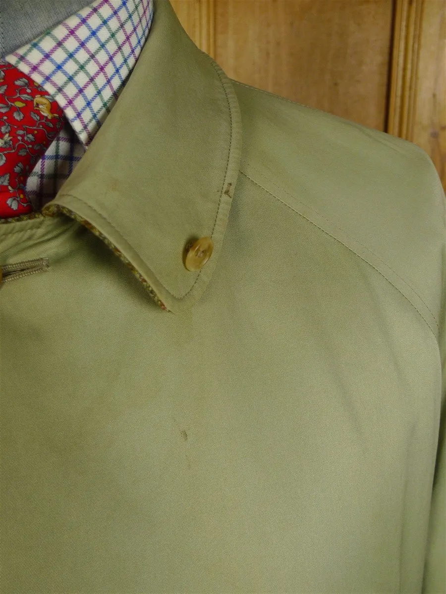 25/0233 fabulous very rare original invertere reversible tweed / cotton raincoat coat mac 46