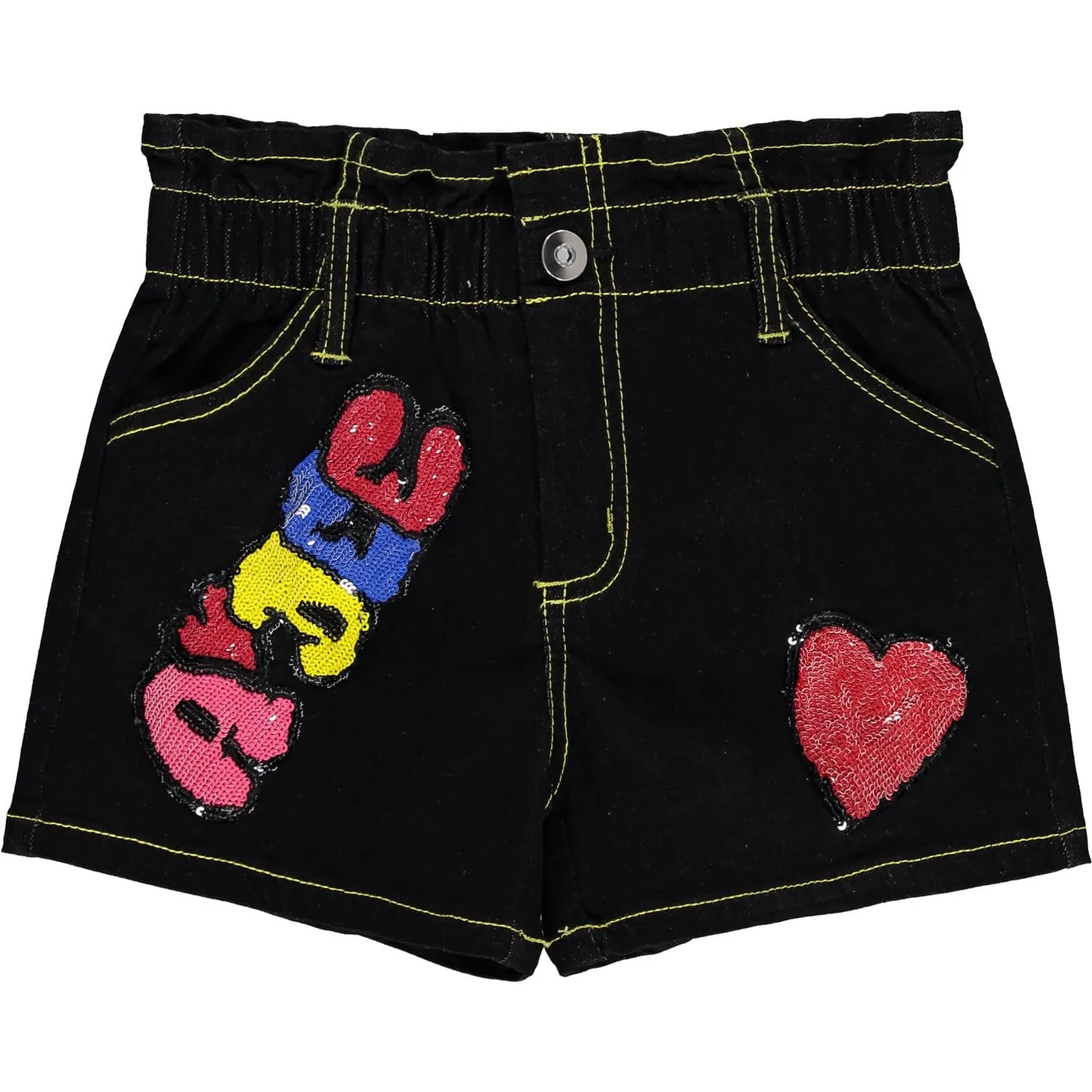 A DEE - Lilian & Lyla Denim Short Set - Black