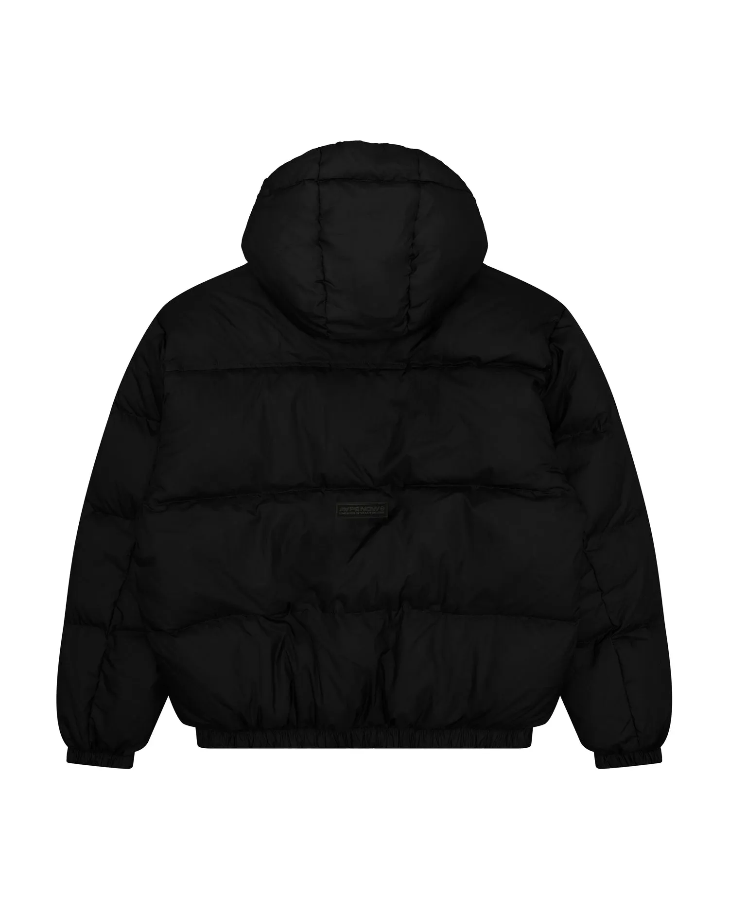 AAPENOW moonface logo zip-up down jacket