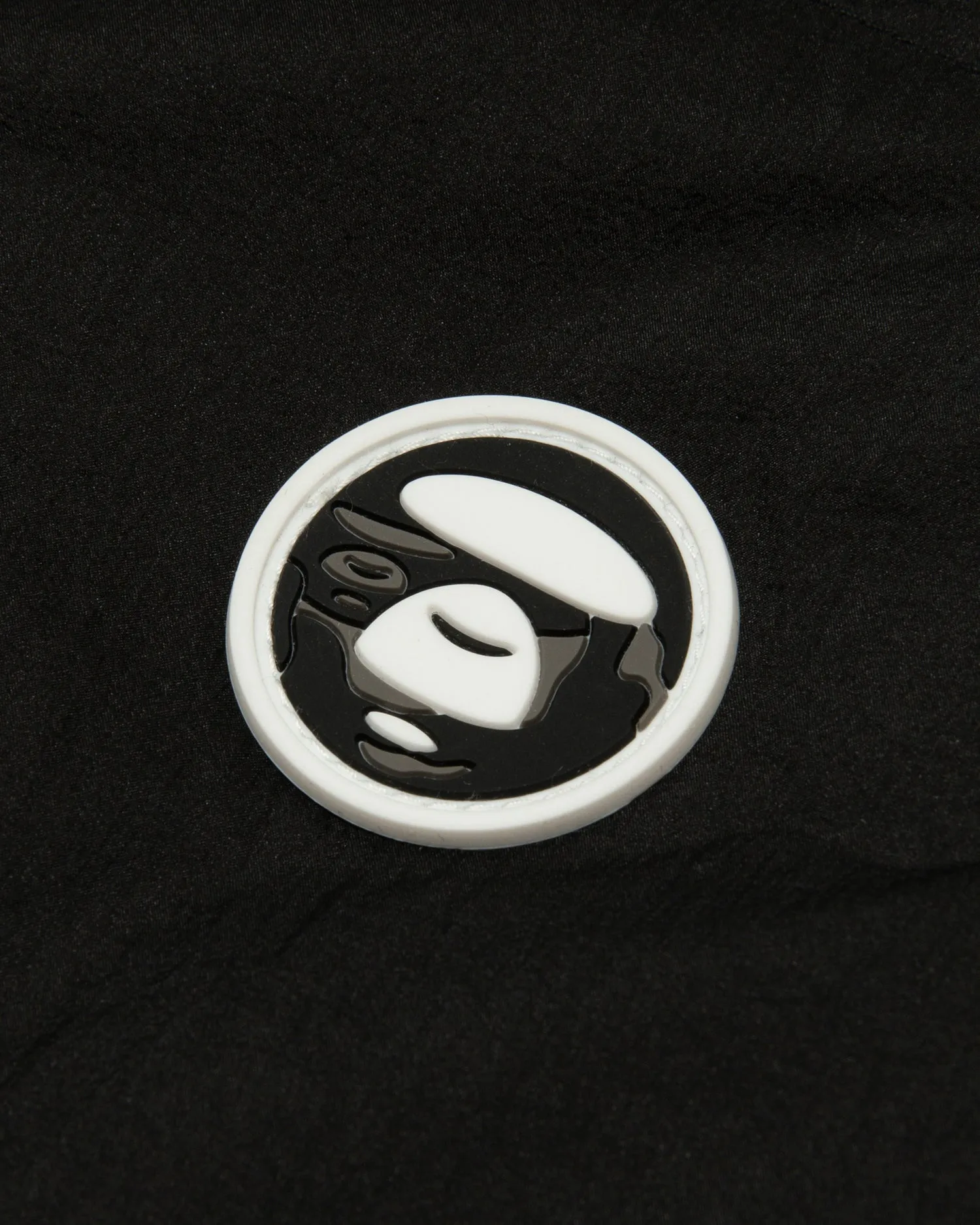 AAPENOW moonface logo zip-up down jacket