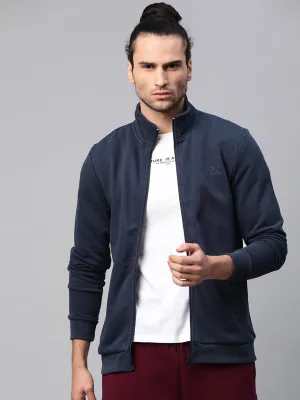 Alcis Men Solid Navy Blue Sweatshirts