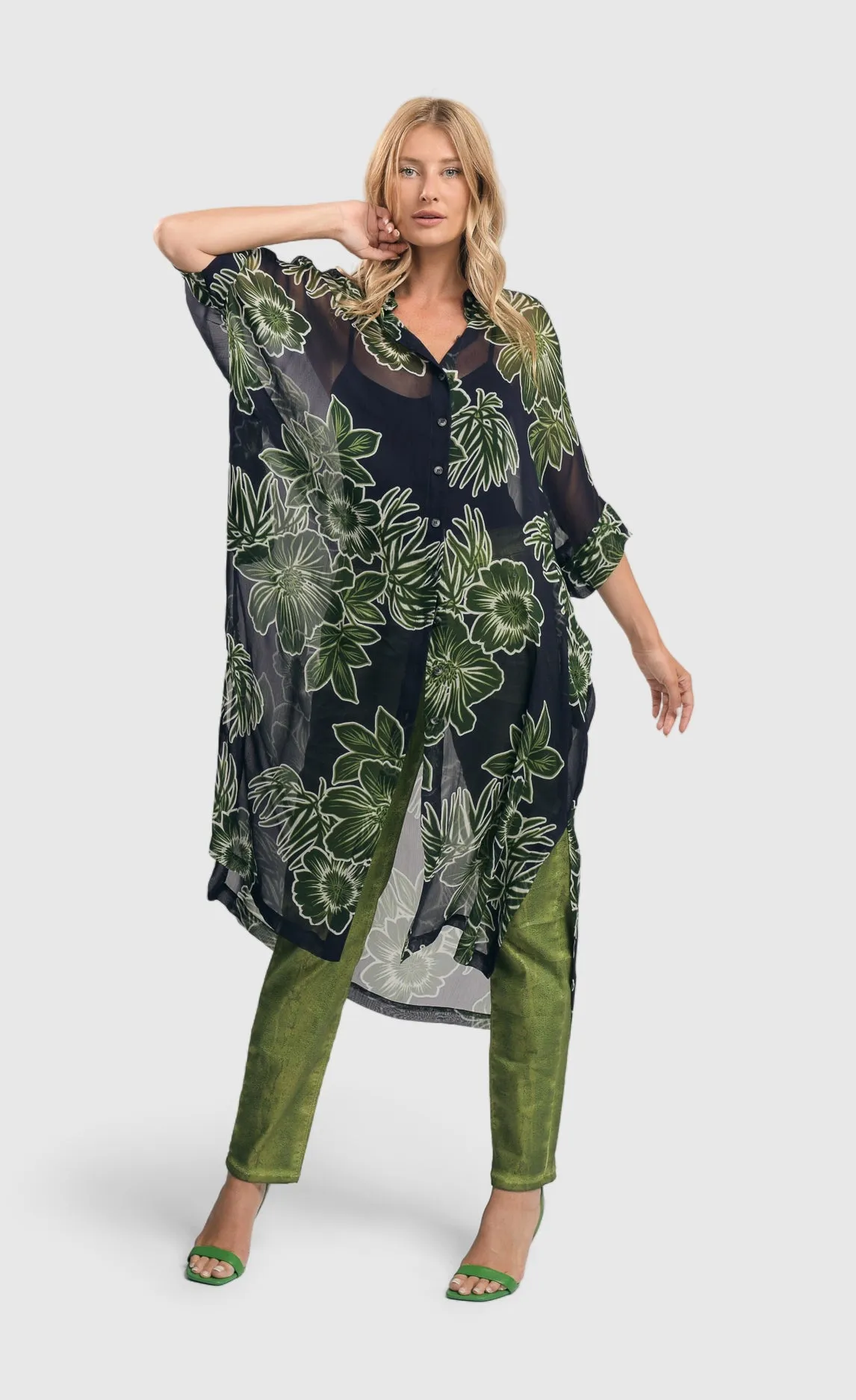 Alembika Royal/Green Floral Jacket