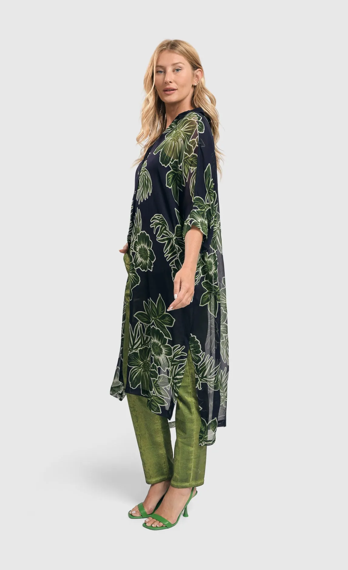 Alembika Royal/Green Floral Jacket
