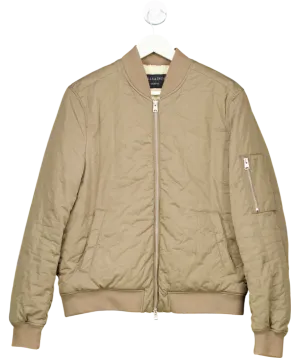 All Saints Beige Drake Bomber Jacket UK M
