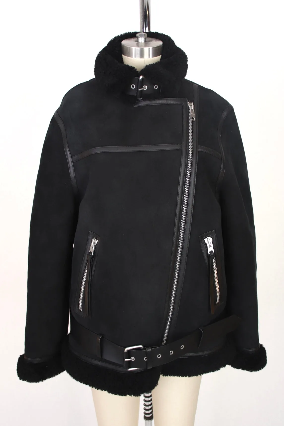 All Saints Sheepskin Shearling Jacket