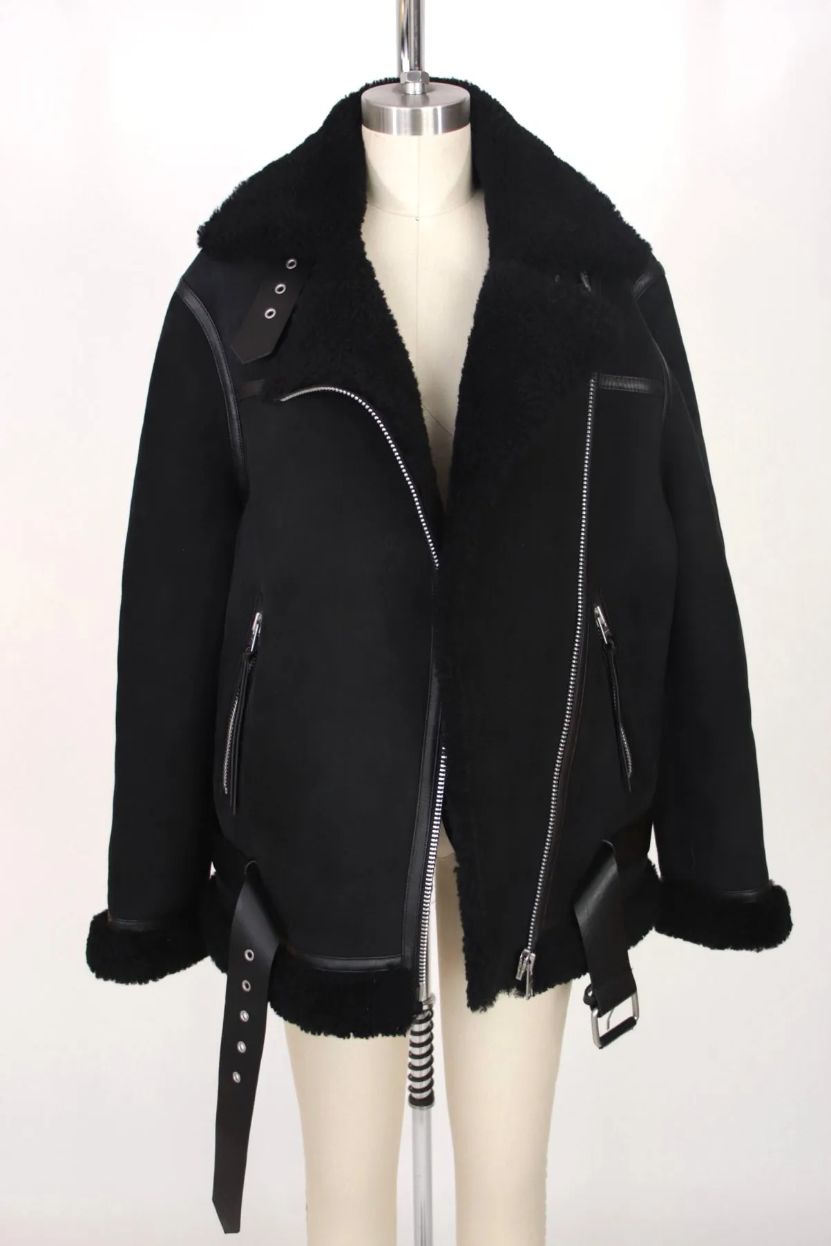 All Saints Sheepskin Shearling Jacket