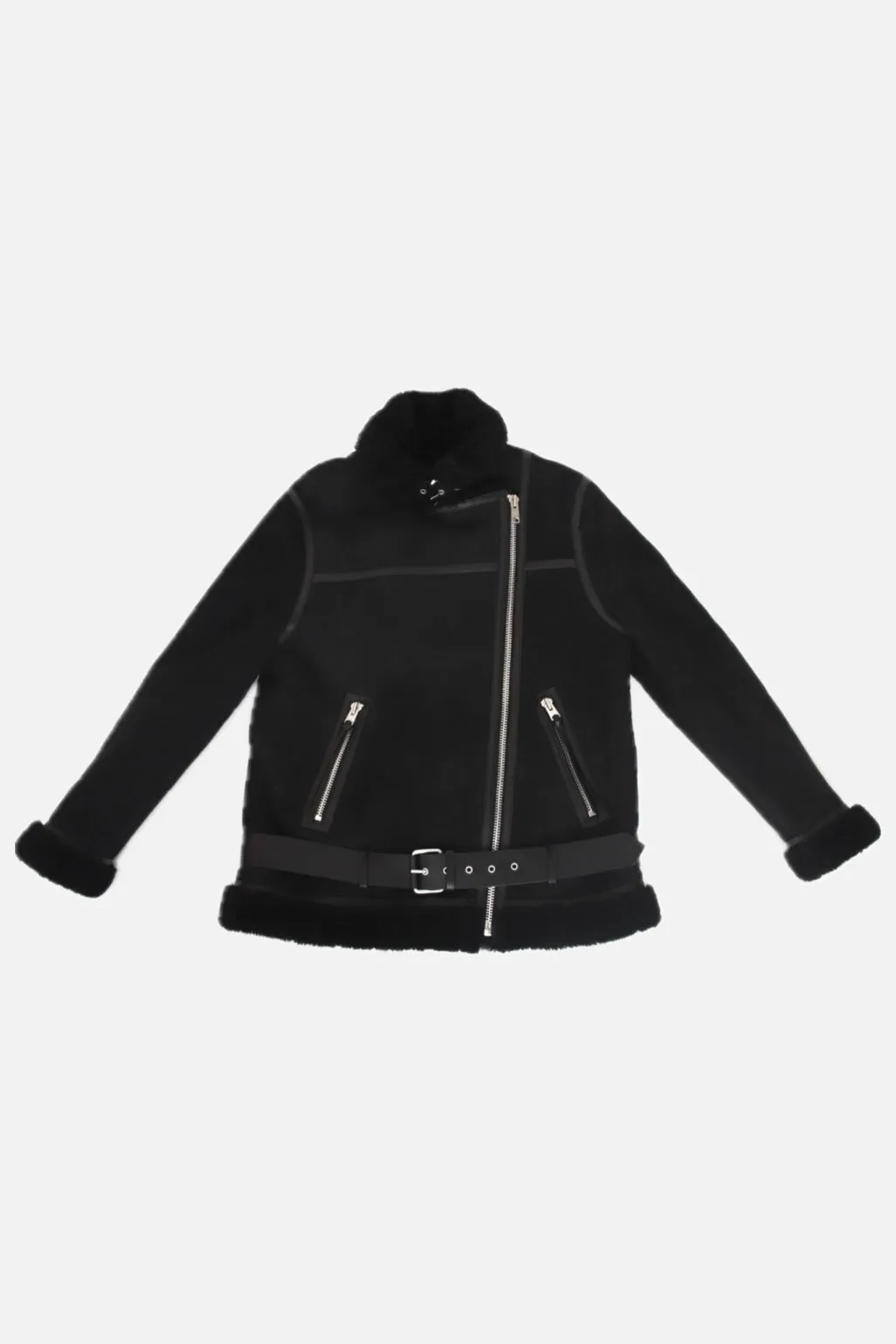 All Saints Sheepskin Shearling Jacket