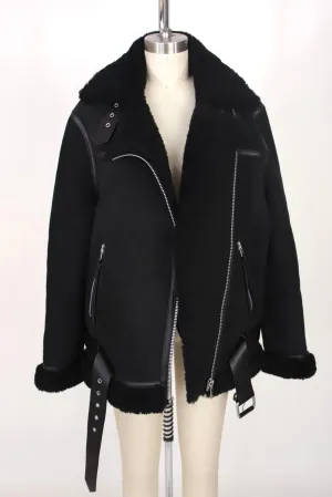 All Saints Sheepskin Shearling Jacket
