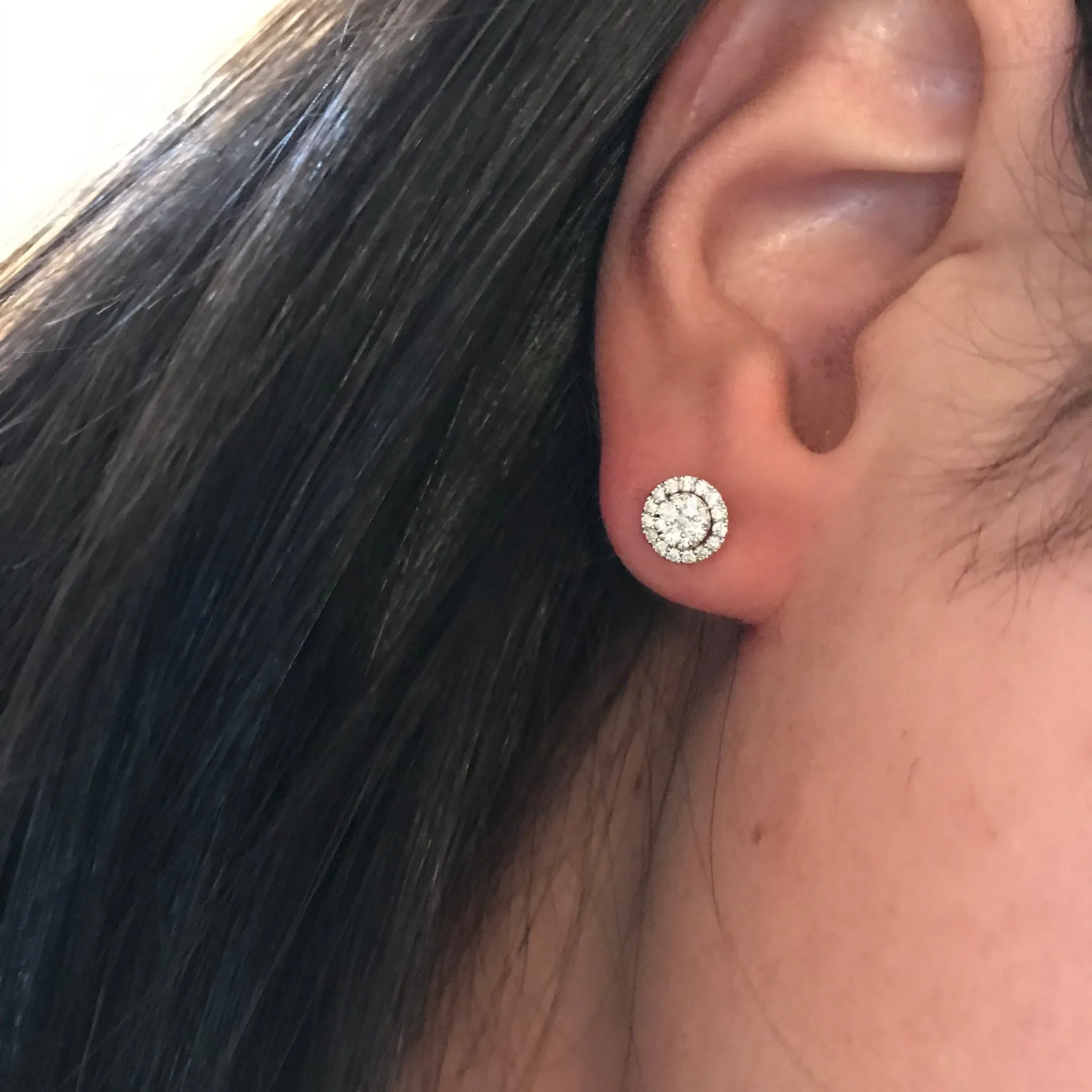 Antique Design 3 Piece Diamond Stud