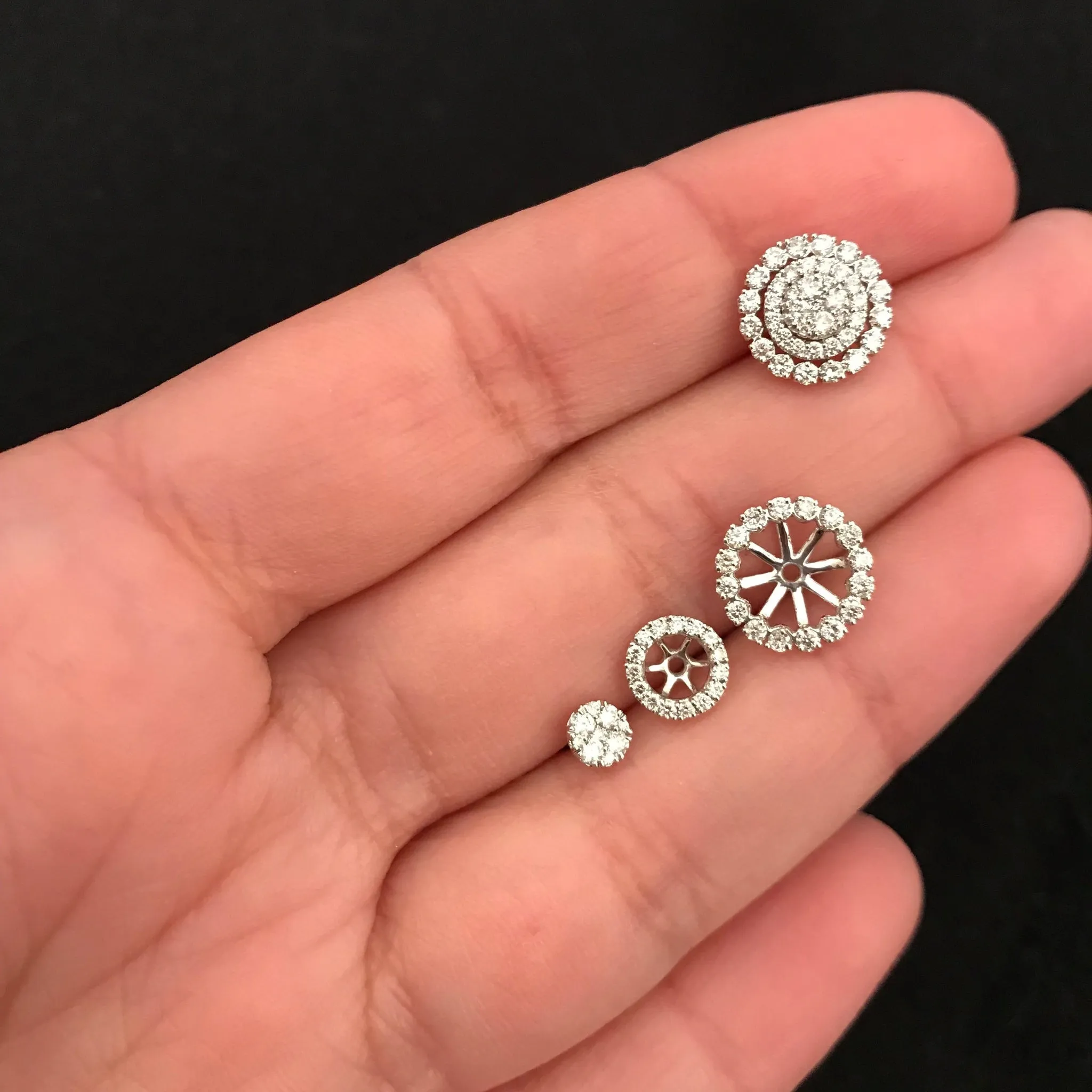Antique Design 3 Piece Diamond Stud