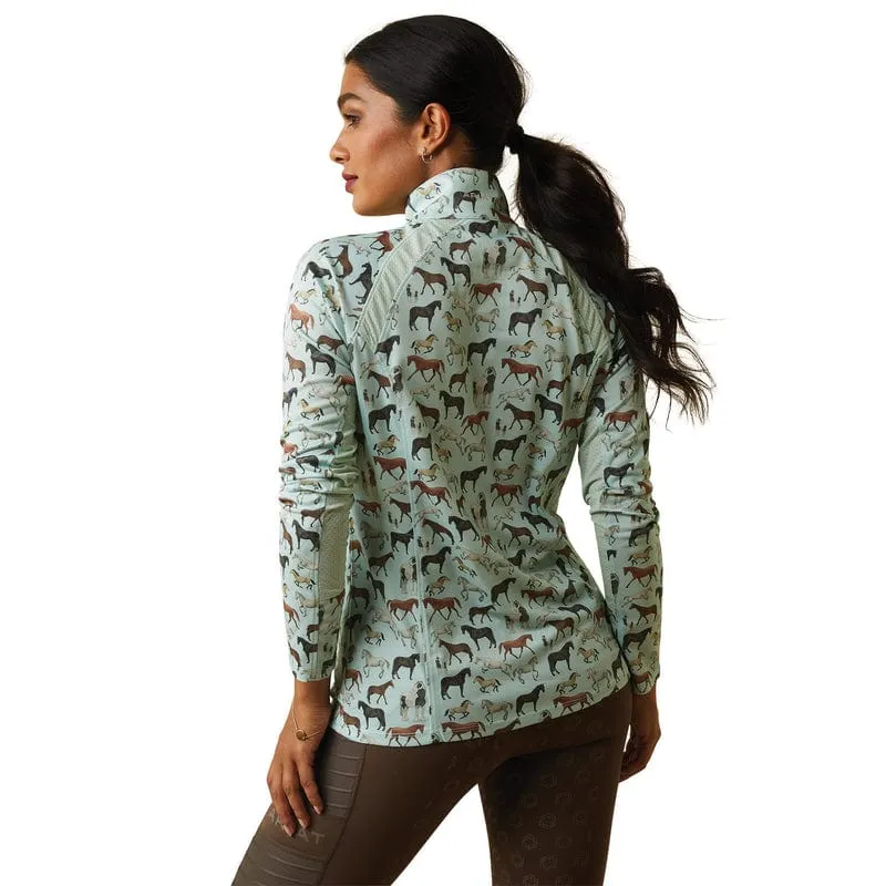 Ariat Sunstopper 2.0 Womens Aqua Print