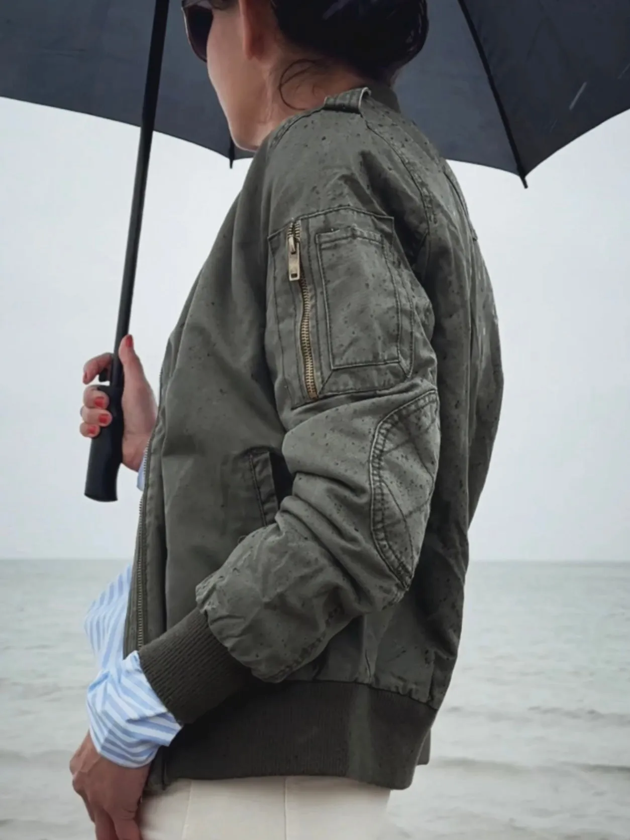 ARMY BOMBER JACKET - GREEN
