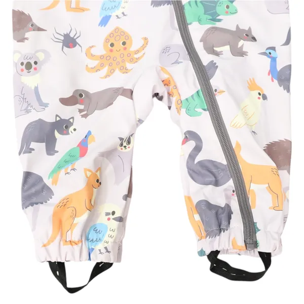 Australian Animal Rain Suit - Grey