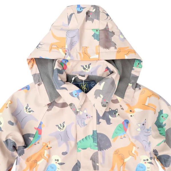 Australian Animal Raincoat - Beige
