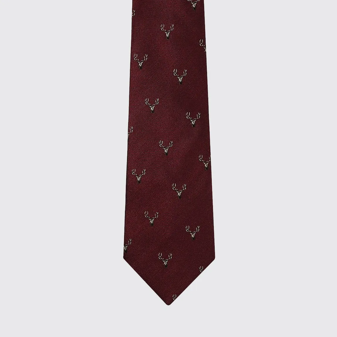 Avalon Silk Woven Tie - Merlot