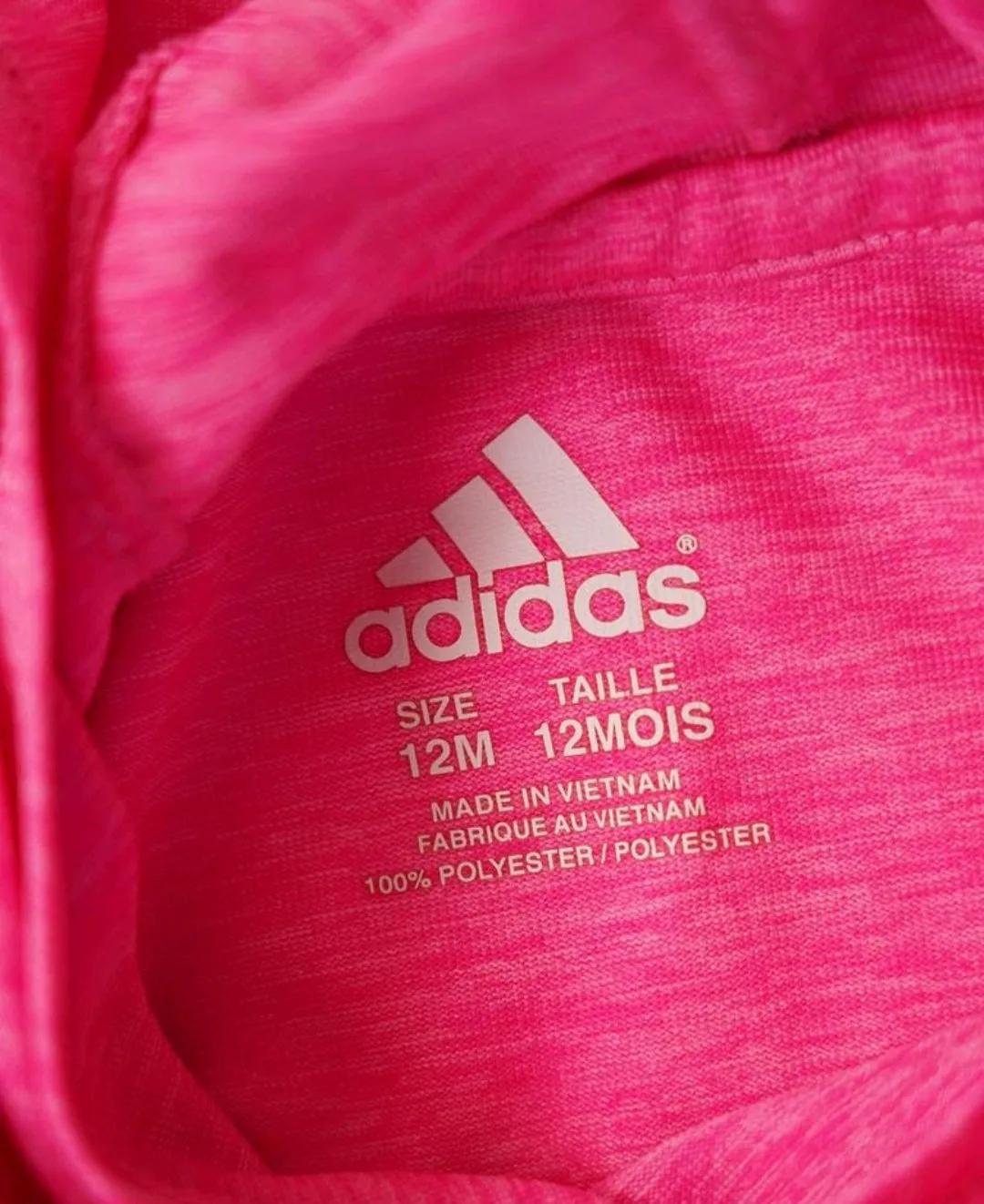 BABY GIRL SIZE 12 MONTHS - ADIDAS, Matching 2 Piece Athletic Outfit VGUC B15