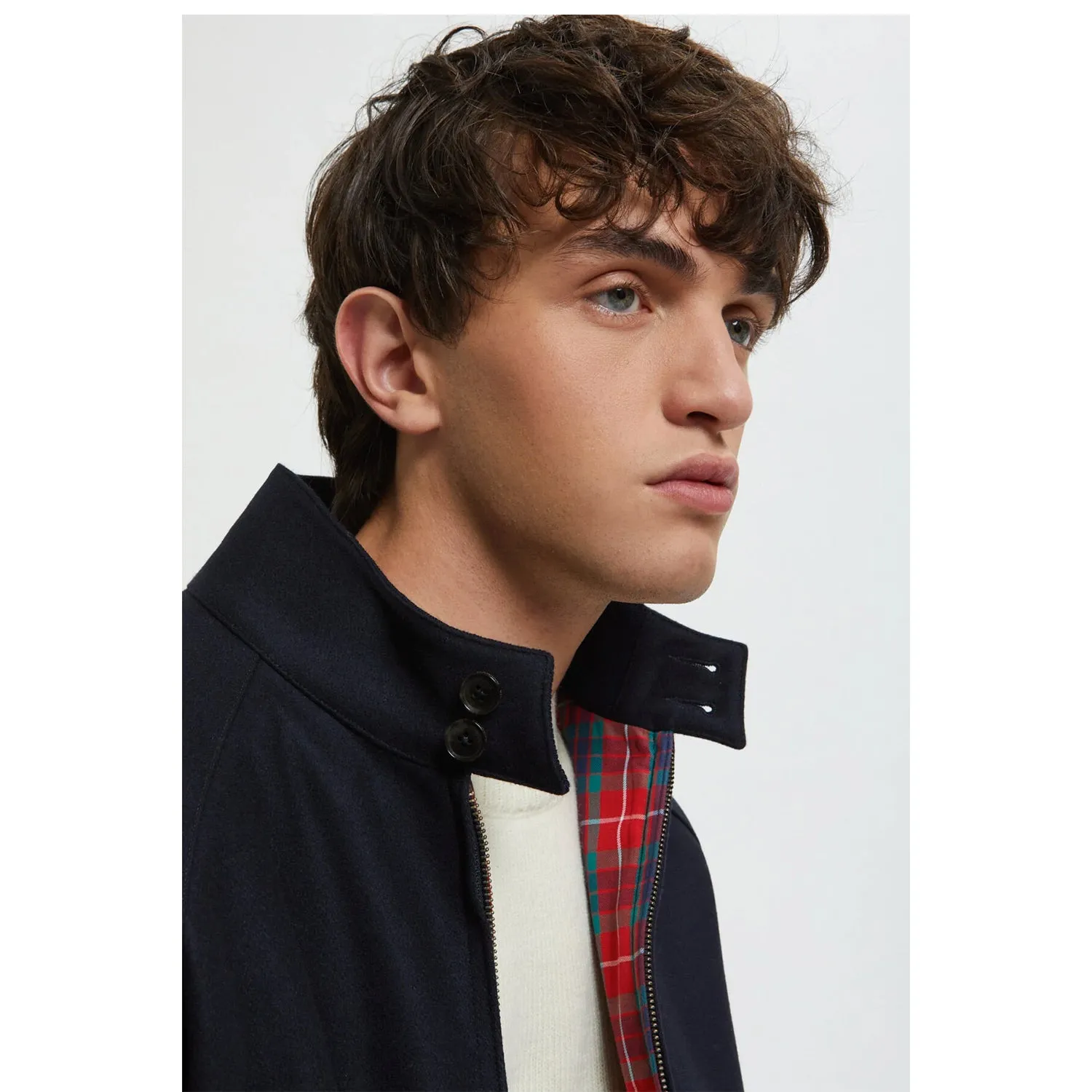 Baracuta G9 Melton Unpadded  Harrington Deep Blue