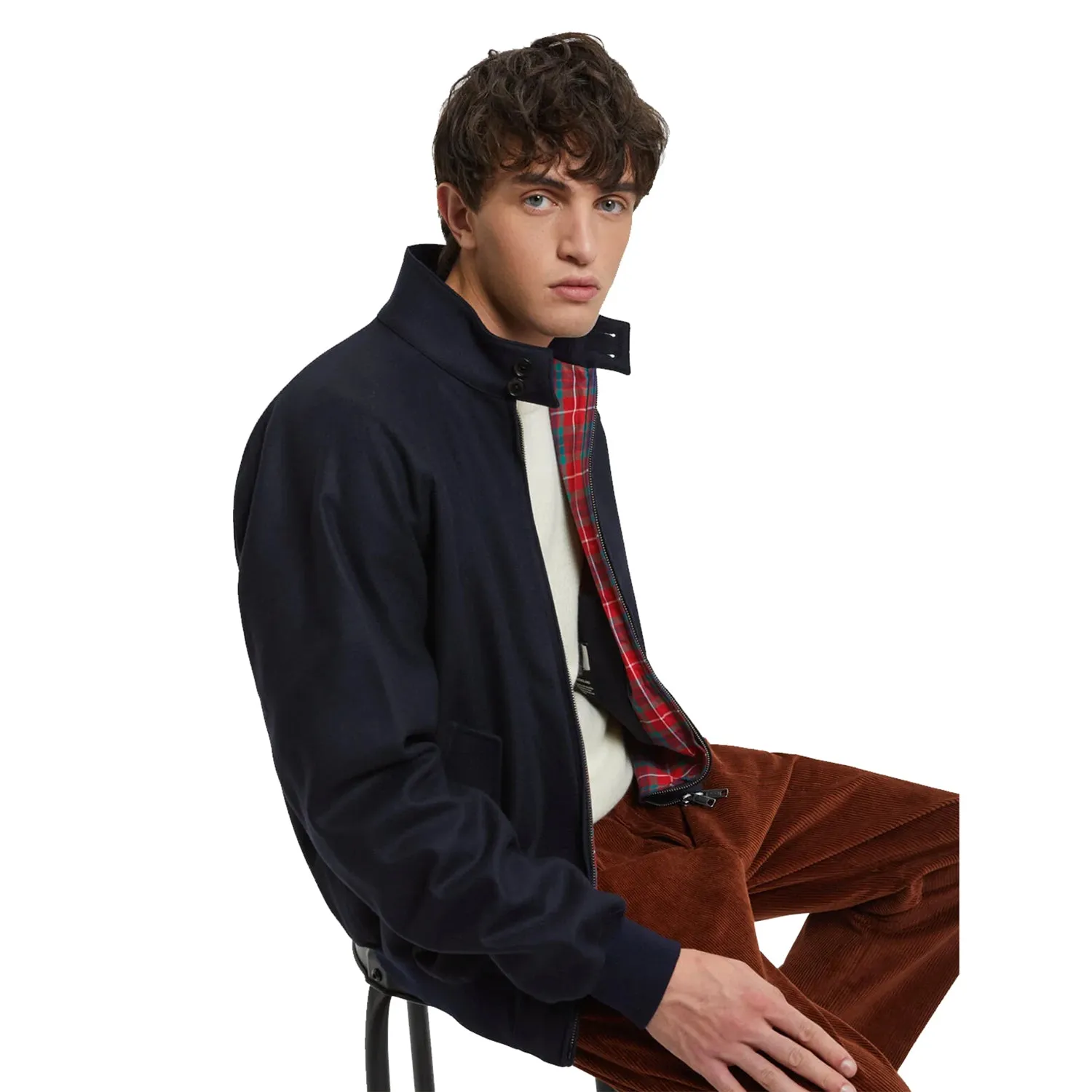 Baracuta G9 Melton Unpadded  Harrington Deep Blue