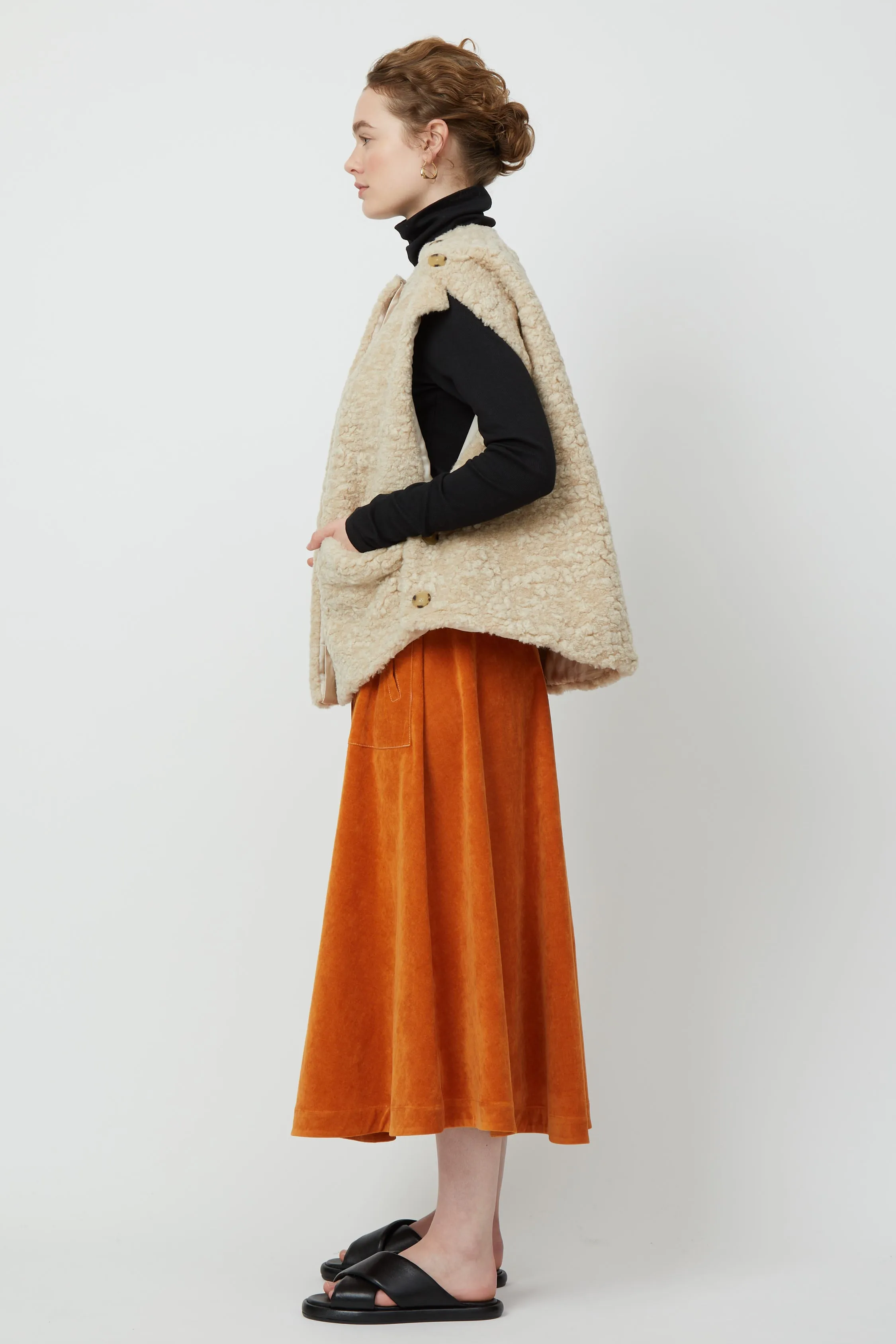 Bea Vest in Fur-Free Fur