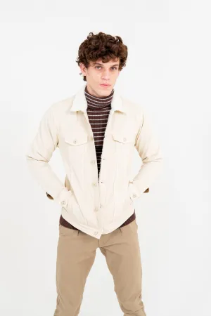 Beige Denim Jacket