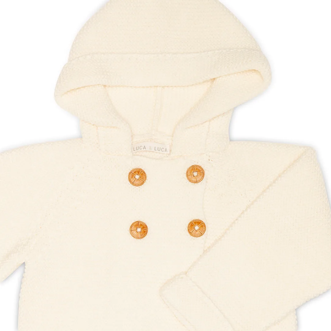 BEIGE FINISTERRE HOODED JACKET