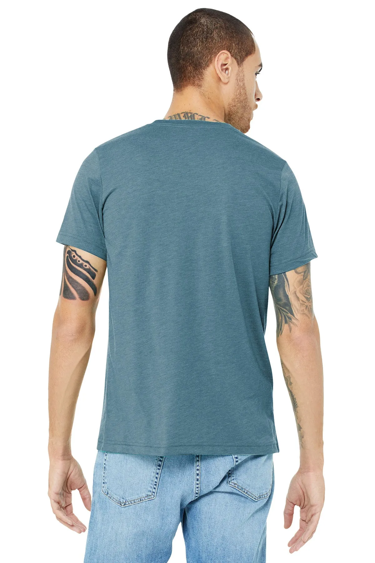 BELLA CANVAS  Unisex Triblend Short Sleeve Tee. BC3413 Denim Triblend