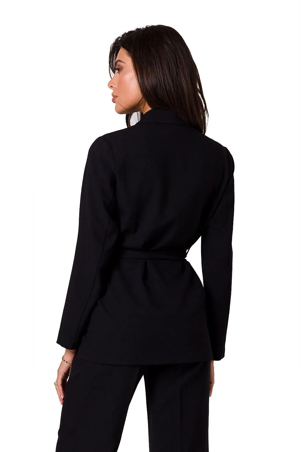 Belted Lightweight Unbuttoned Jacket