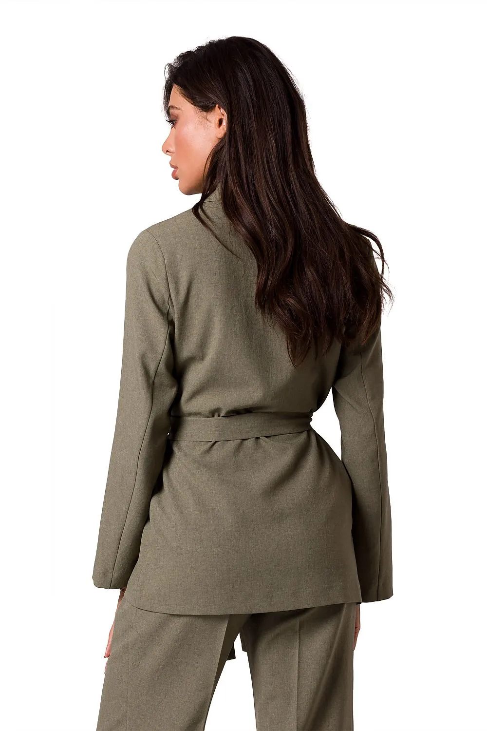 Belted Lightweight Unbuttoned Jacket