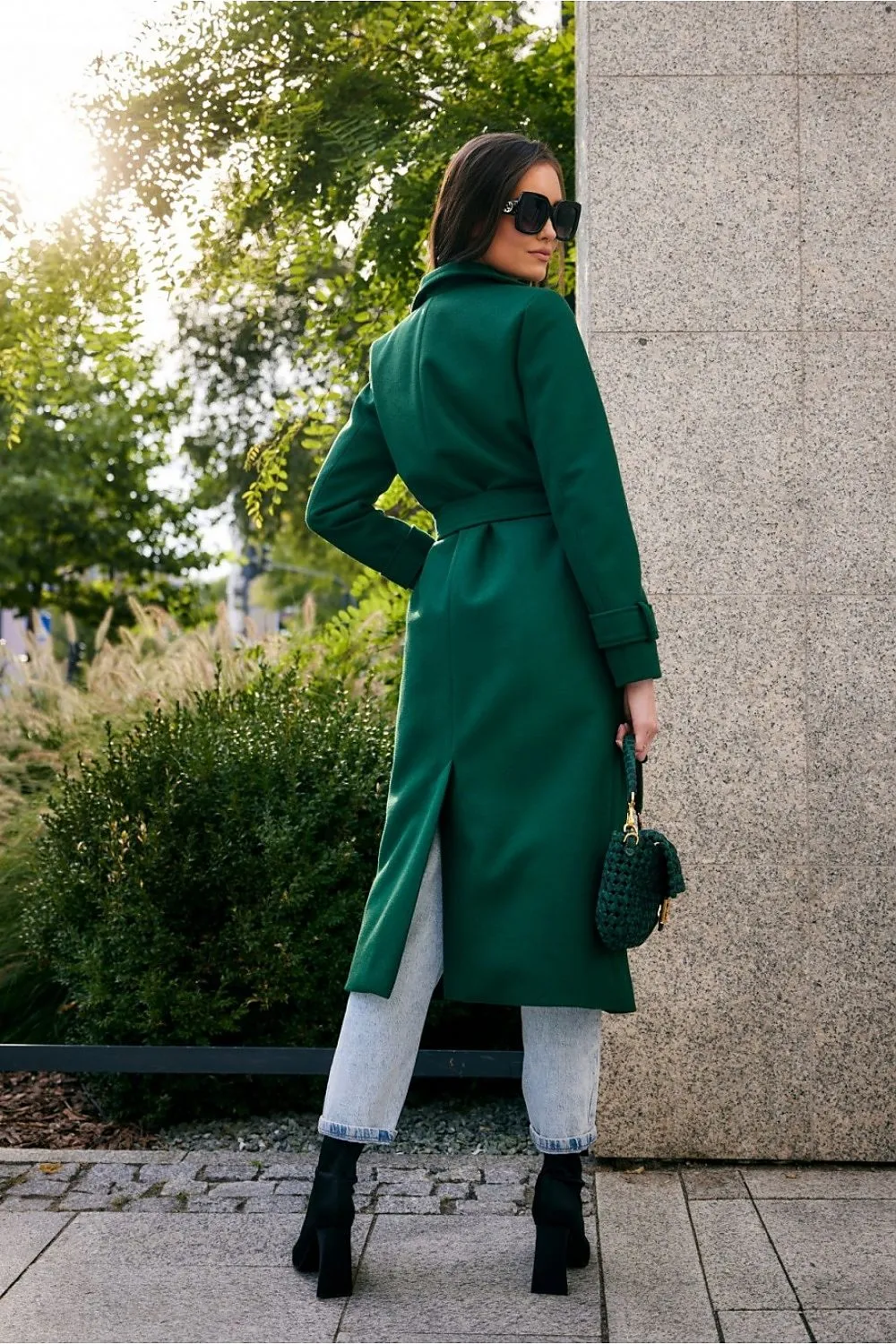 Belted Tailored Wool Coat