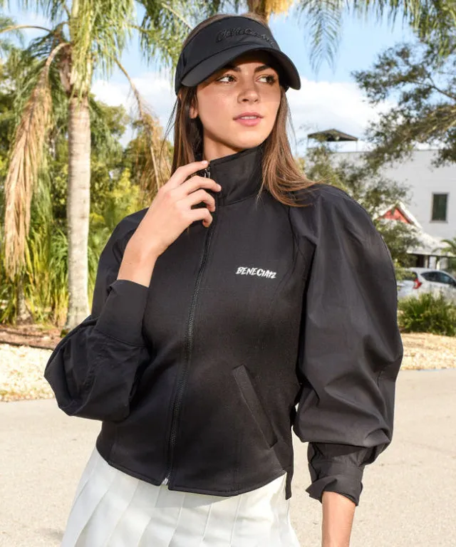 BENECIA 12 Vera Puff Zip-Up - Black