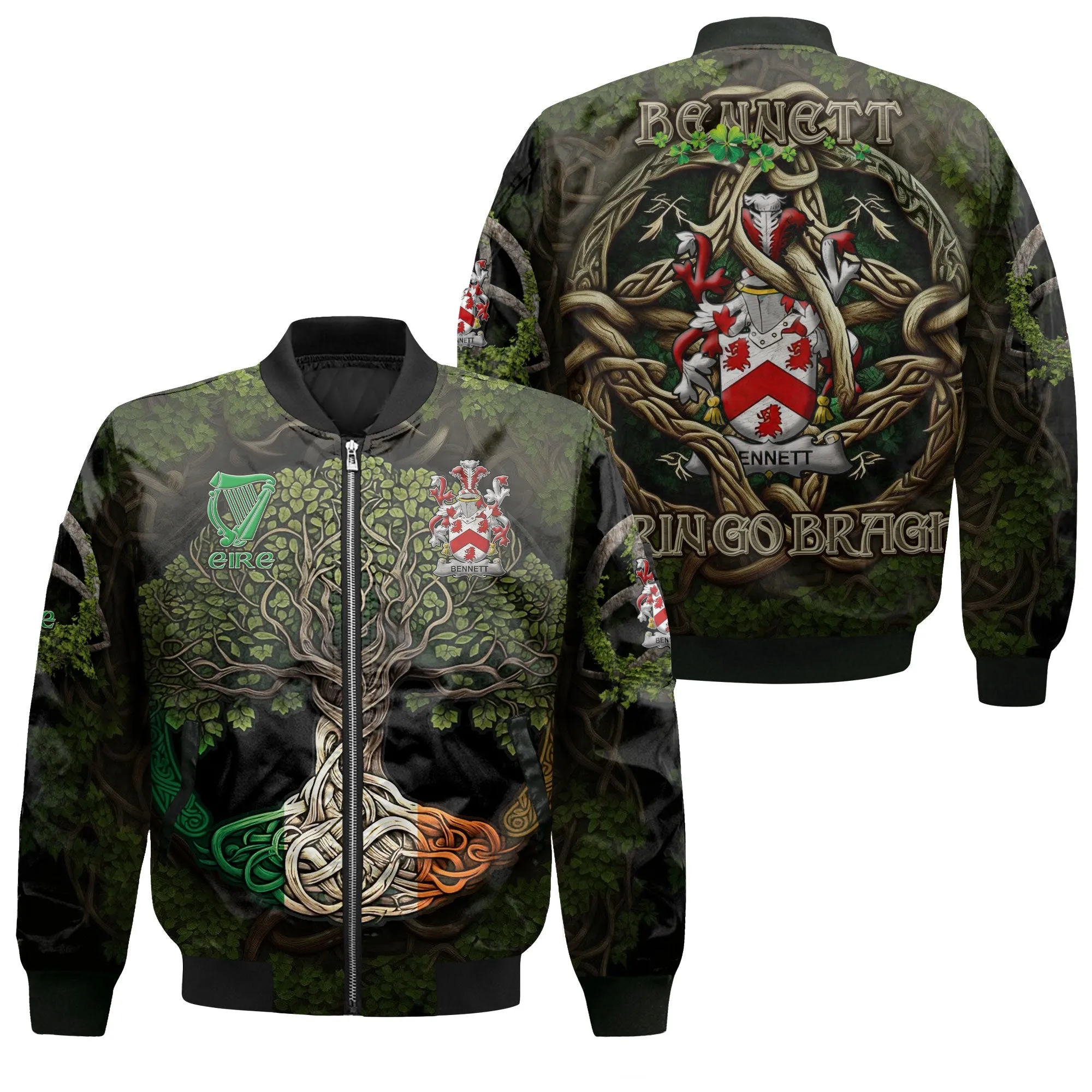 Bennett Bomber Jackets Ireland Is My Root Style
