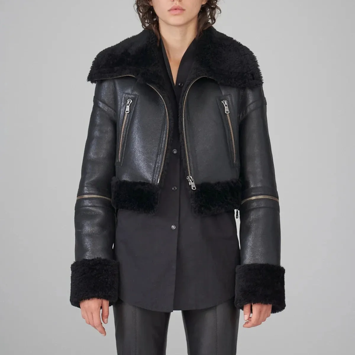Black Shearling Jacket