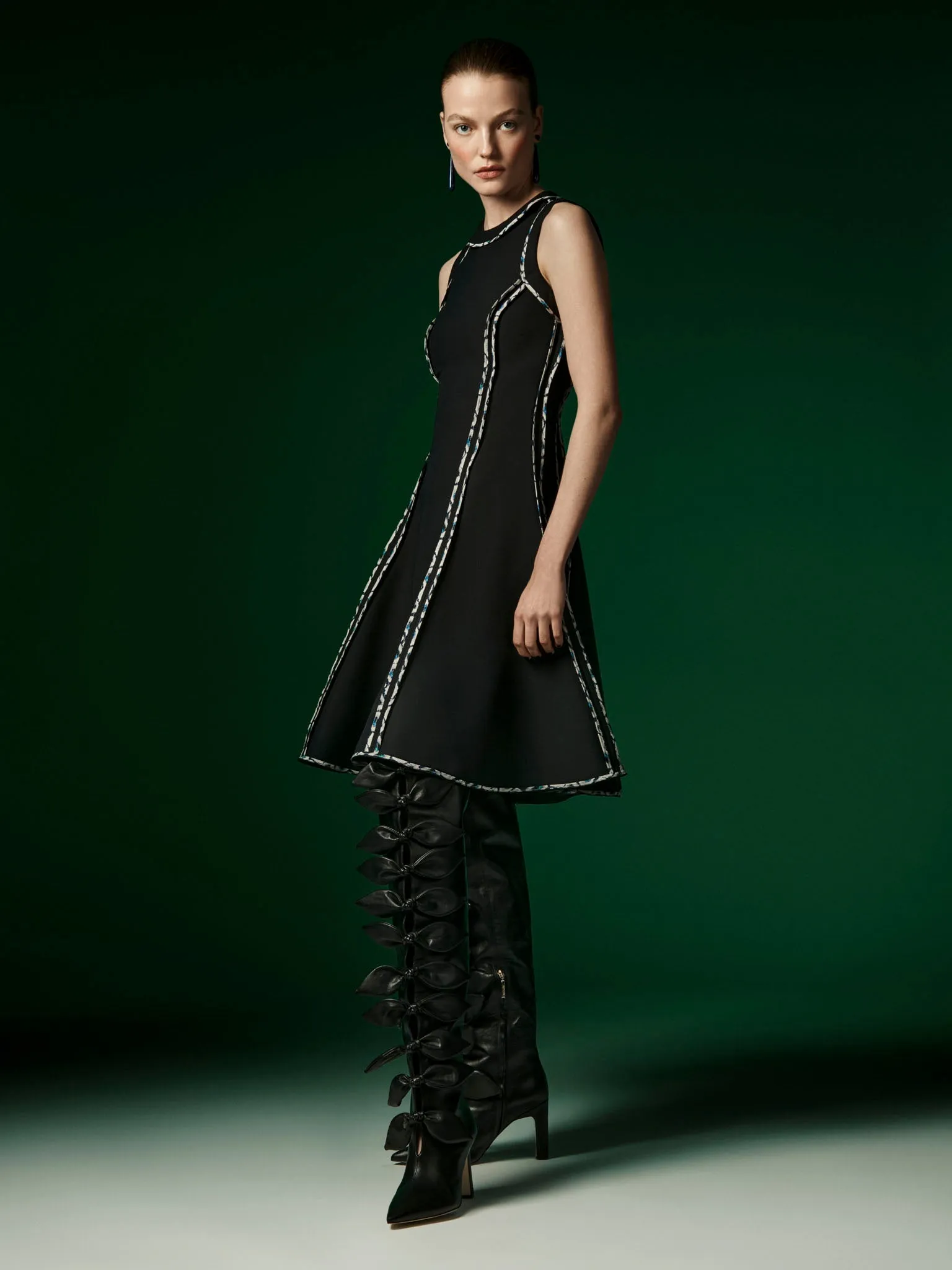 Black Silk Wool Dress
