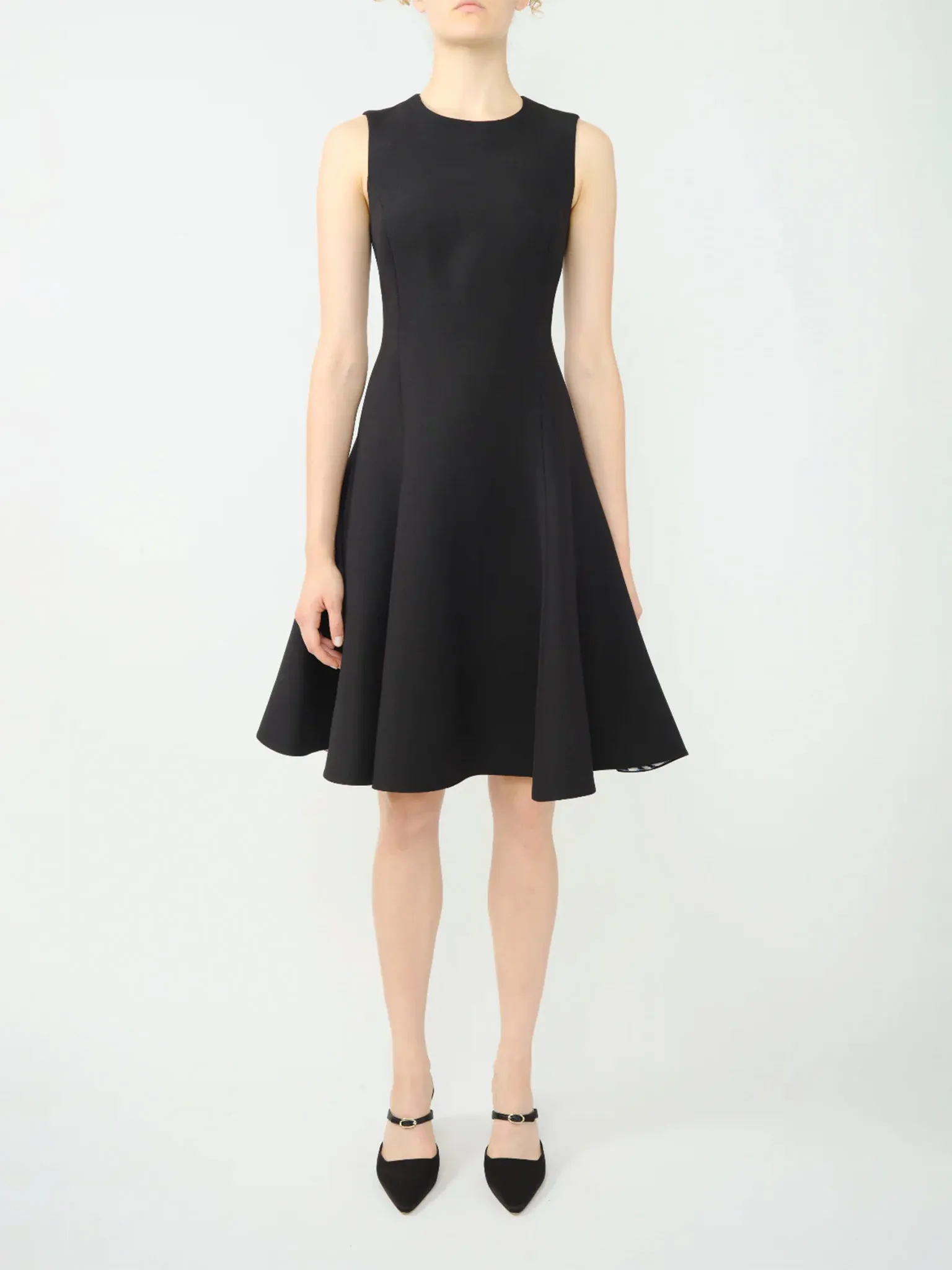 Black Silk Wool Dress