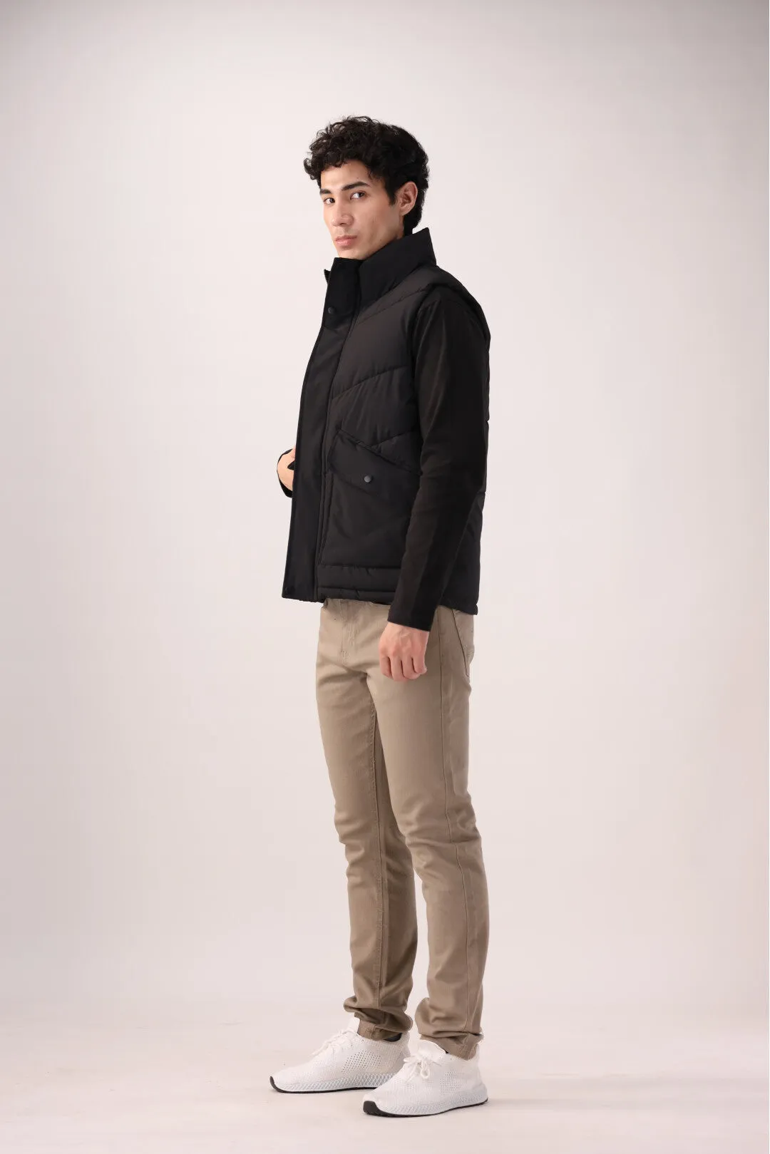 Black Sleeveless jacket