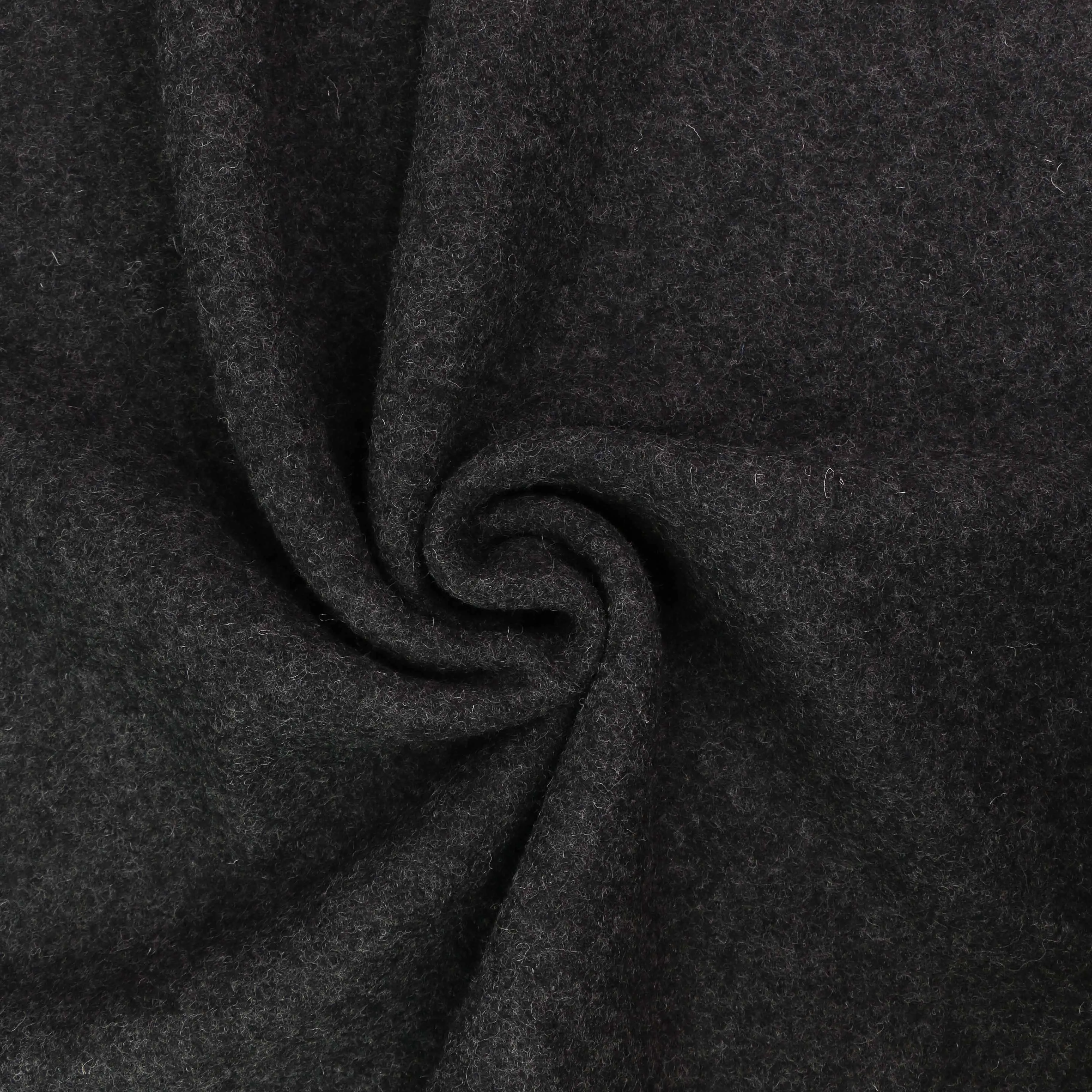 Boiled Wool Fabric - Black, navy, teal, mustard, charcoal