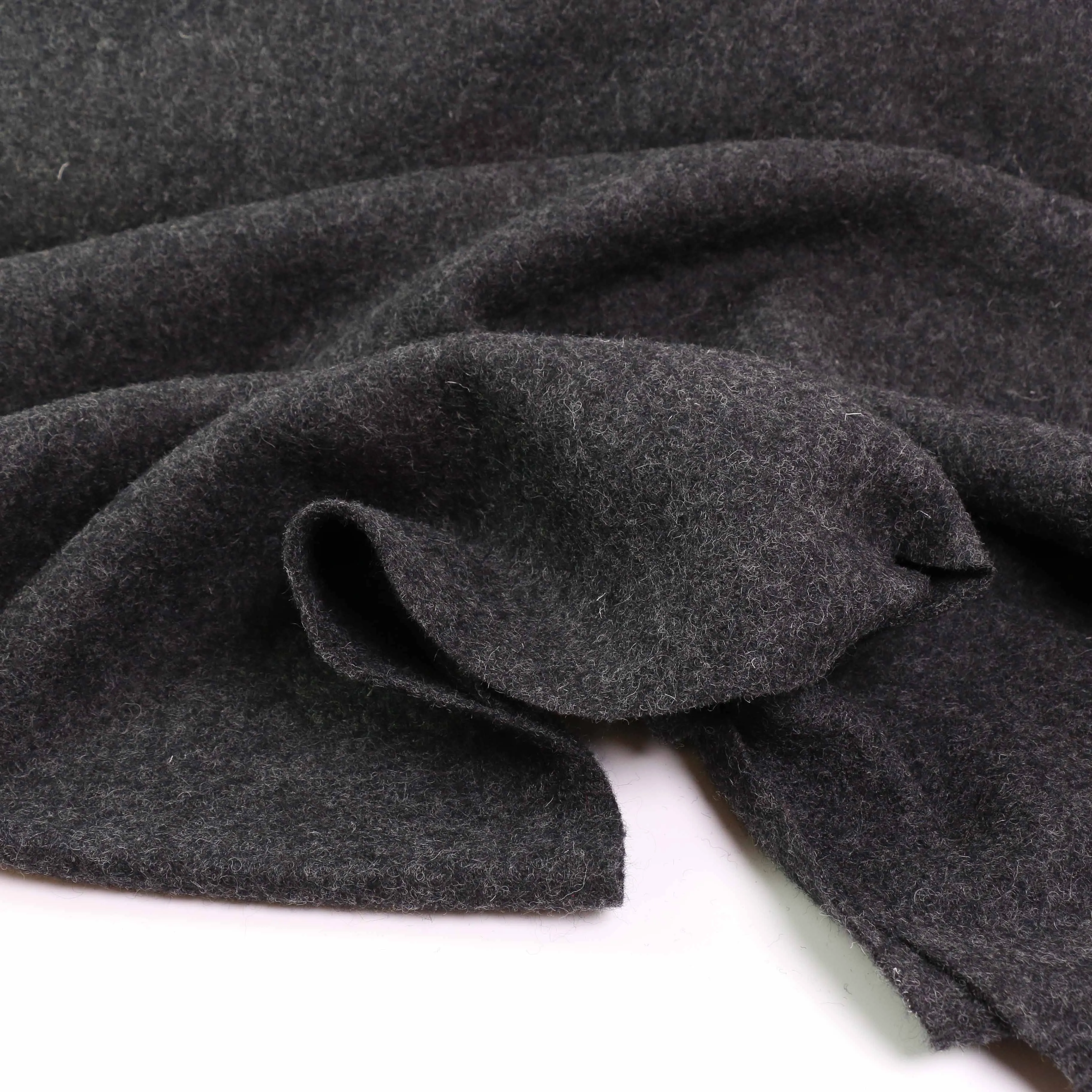 Boiled Wool Fabric - Black, navy, teal, mustard, charcoal