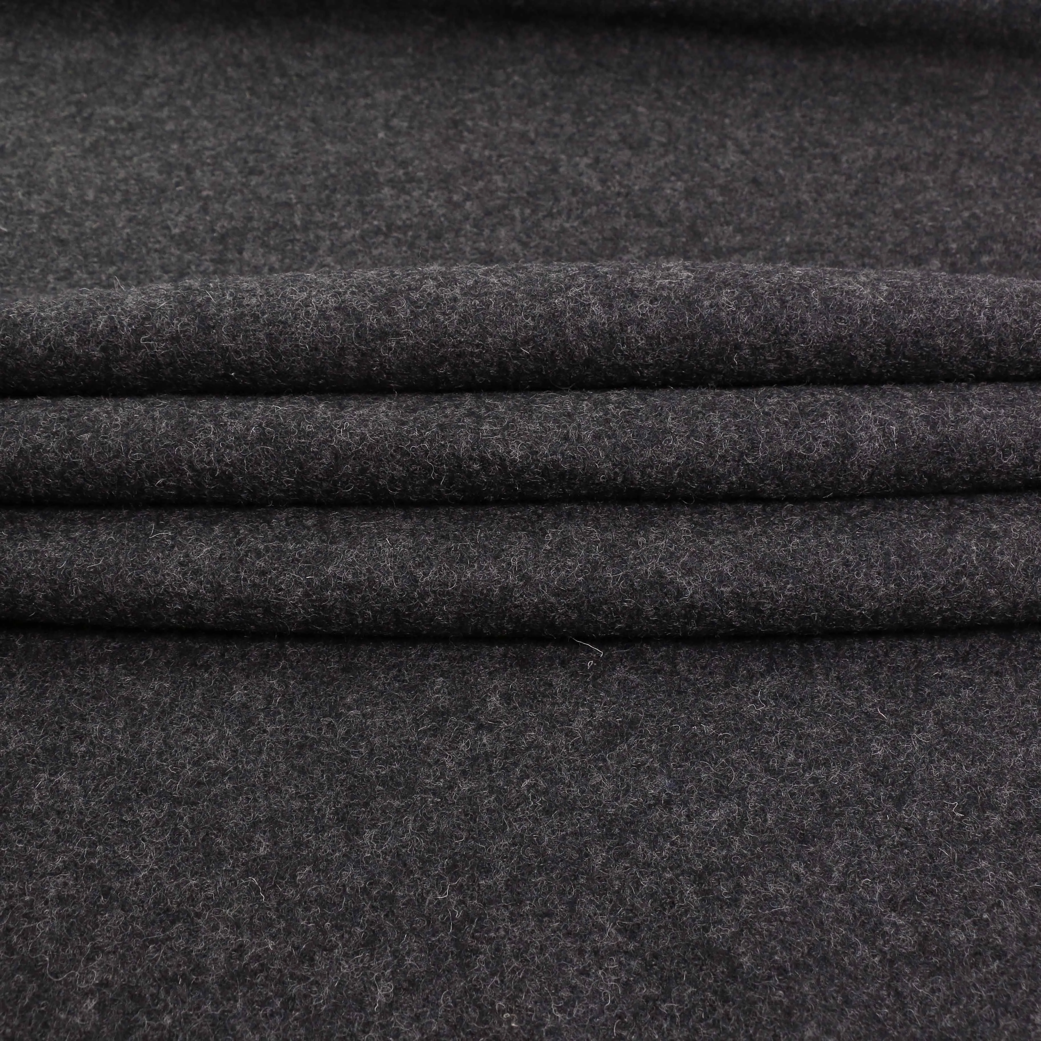 Boiled Wool Fabric - Black, navy, teal, mustard, charcoal