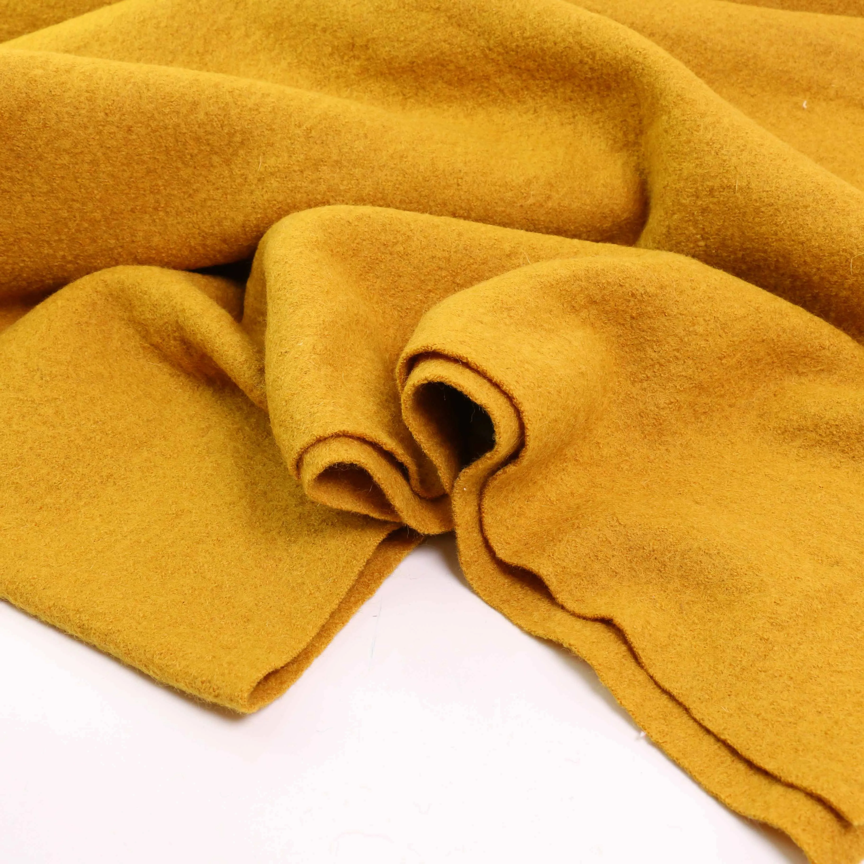 Boiled Wool Fabric - Black, navy, teal, mustard, charcoal