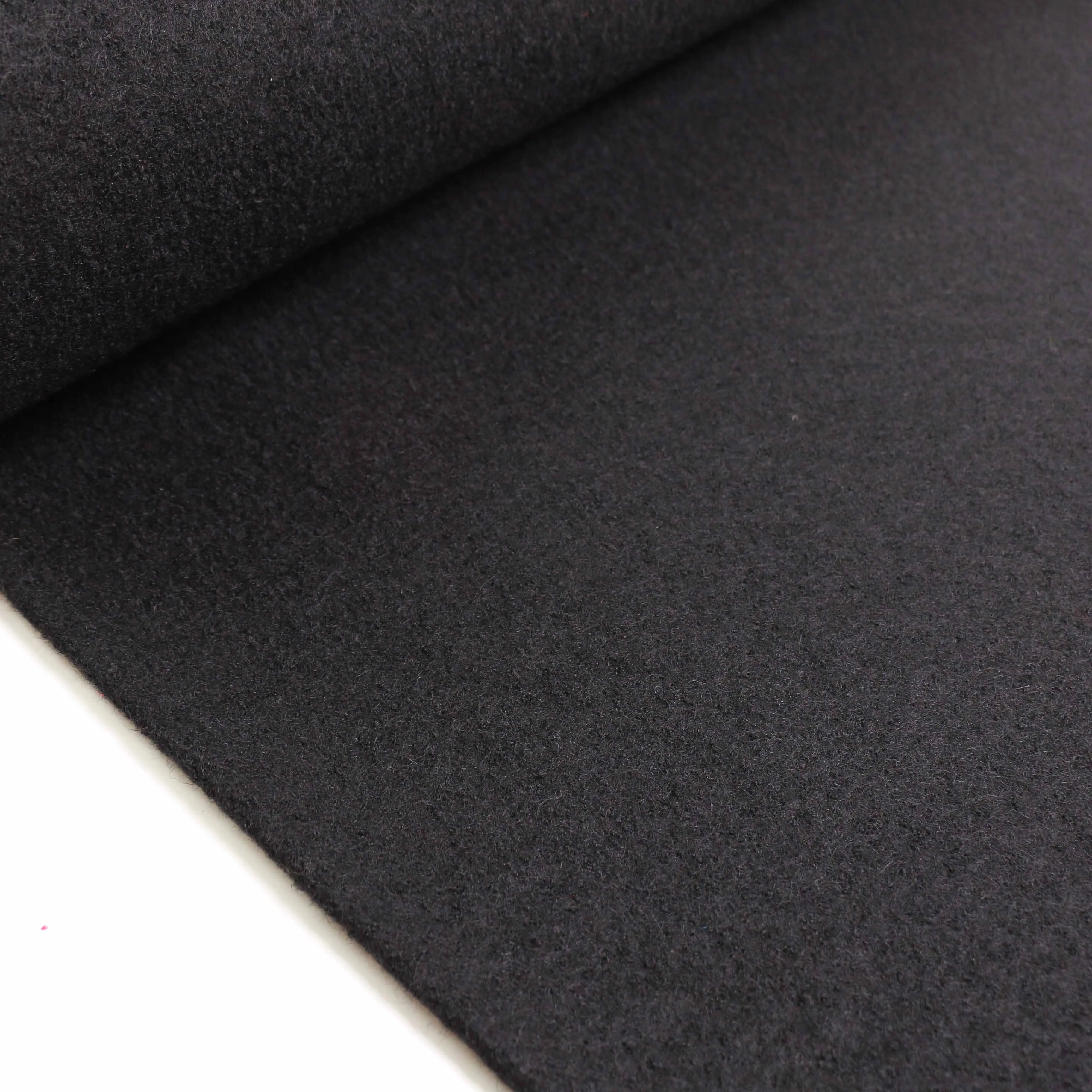 Boiled Wool Fabric - Black, navy, teal, mustard, charcoal