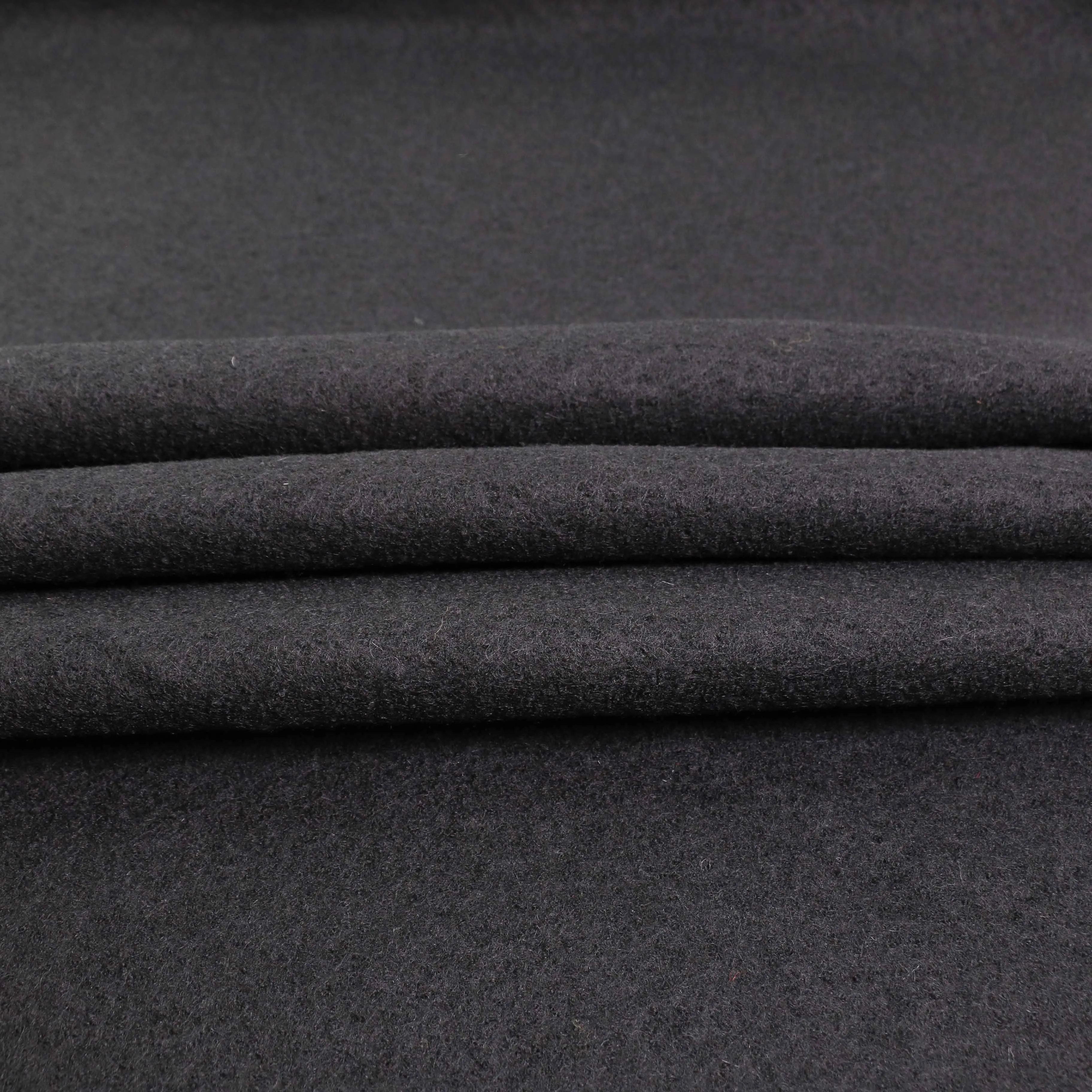 Boiled Wool Fabric - Black, navy, teal, mustard, charcoal