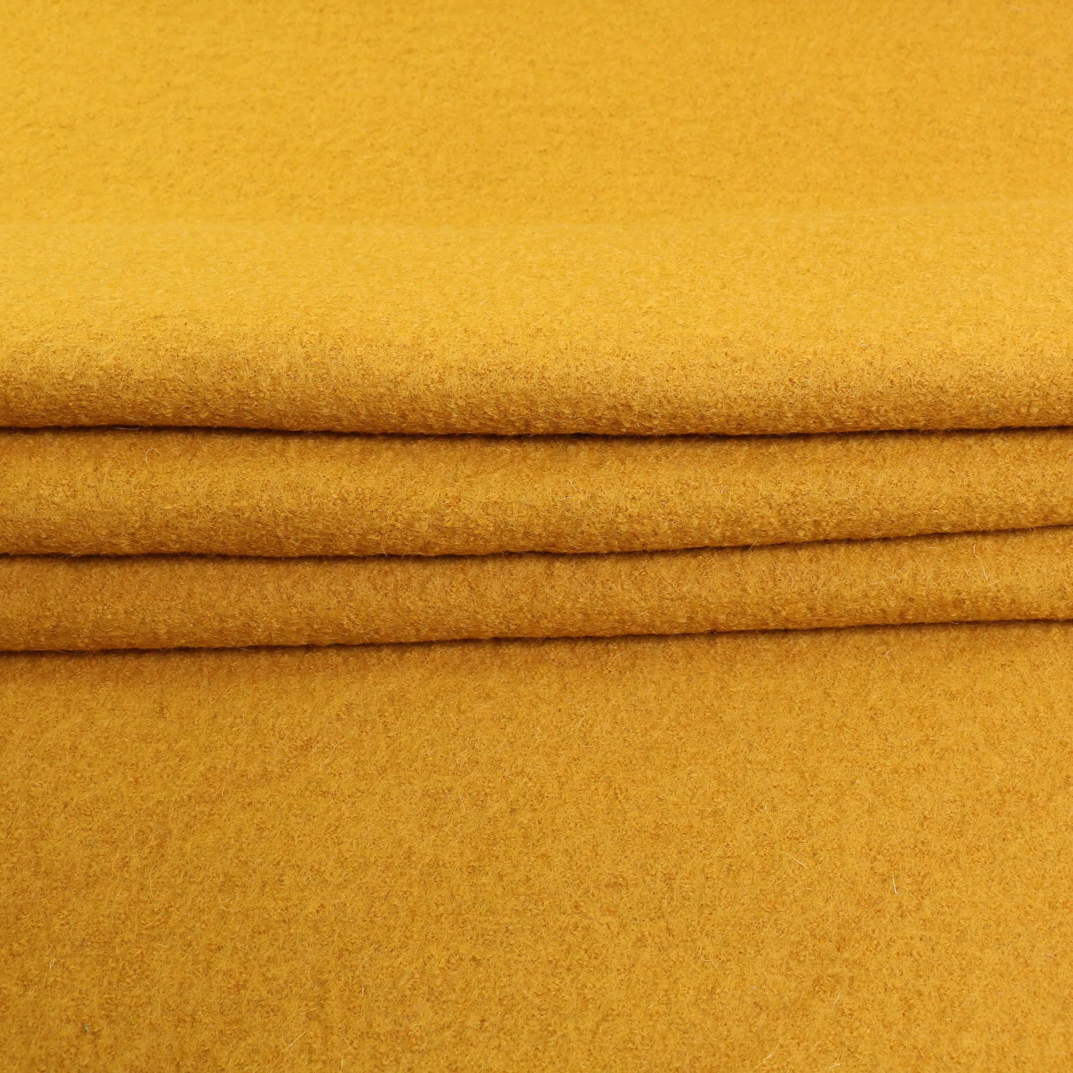 Boiled Wool Fabric - Black, navy, teal, mustard, charcoal