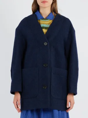 Boiled Wool Short Coat