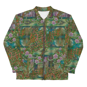 Bomber Jacket (Unisex)(WindSong Flower) RJSTH@Fabric#4 RJSTHW2022 RJS