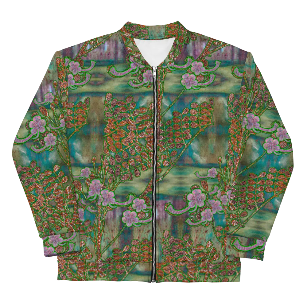 Bomber Jacket (Unisex)(WindSong Flower) RJSTH@Fabric#4 RJSTHW2022 RJS
