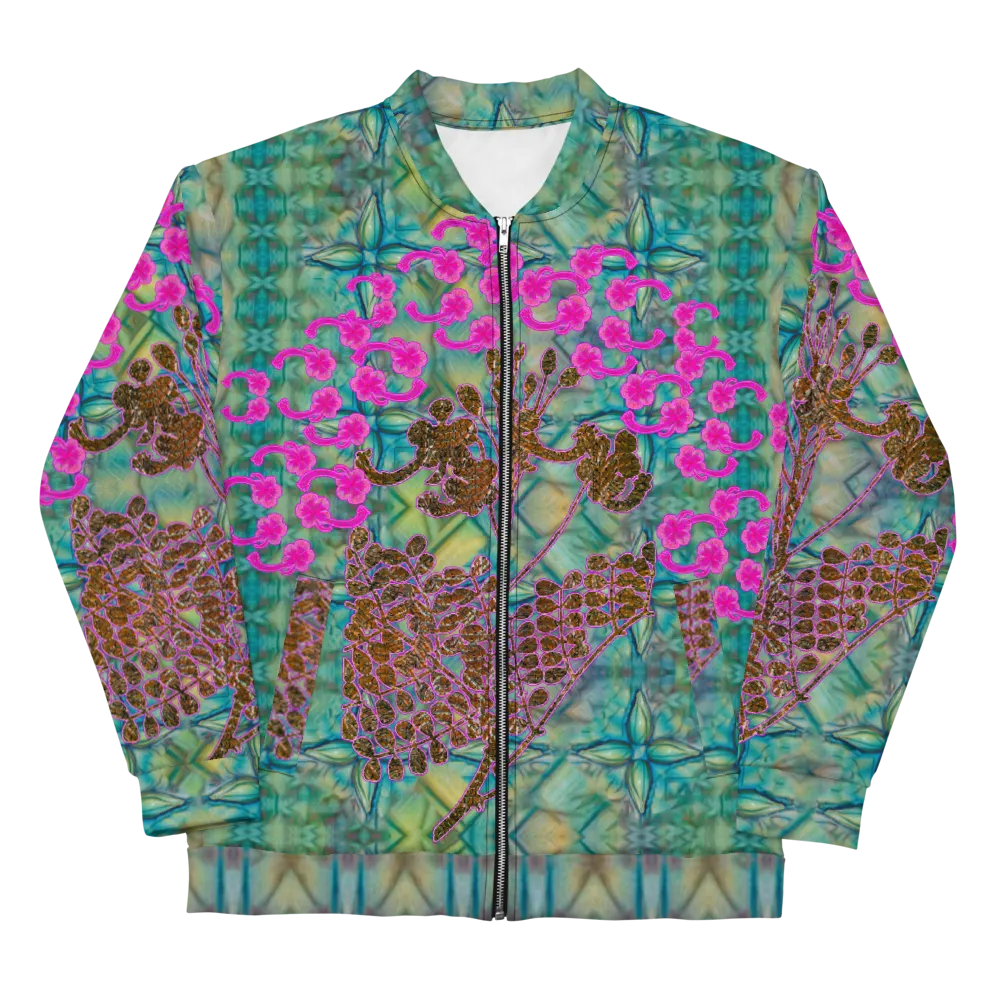 Bomber Jacket (Unisex)(WindSong Flower) RJSTH@Fabric#9 RJSTHW2022 RJS