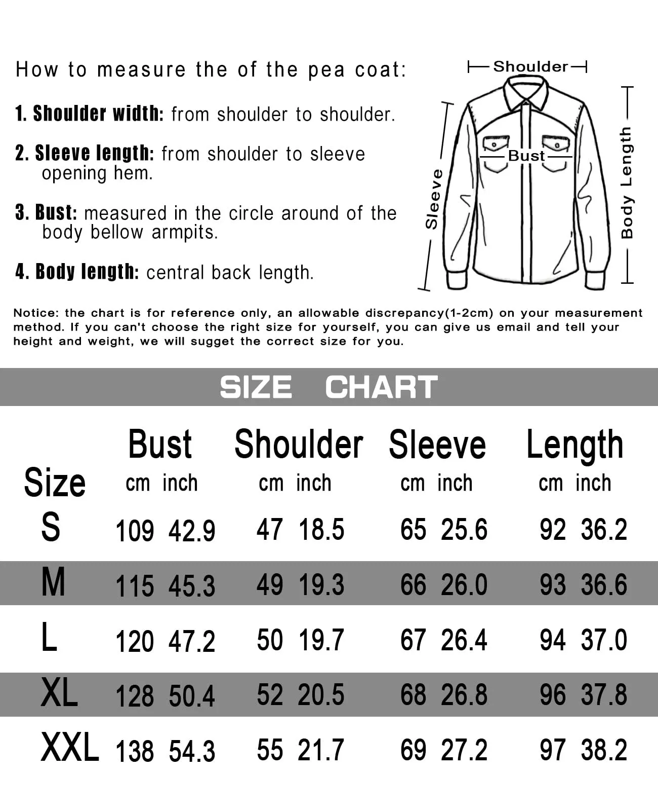 Bonnorth Mens Black Long Trench Coat Men Winter Business Dress Coats for Men Slim Fit Overcoat Jacket with Pockets Black S