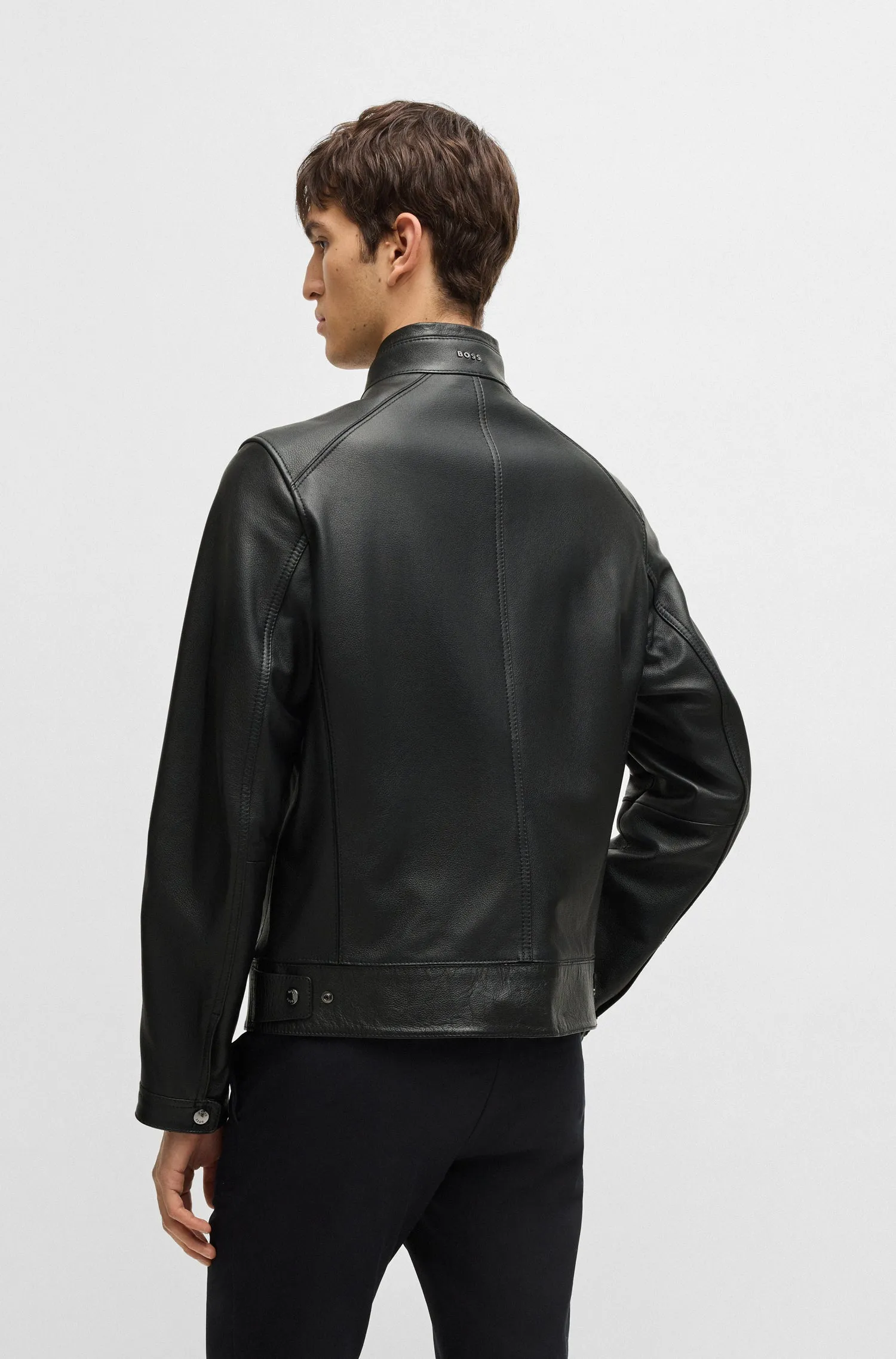 BOSS Casual Jackets Regular Fit in Leather - H-MANSELL3 10257647 01-50532475